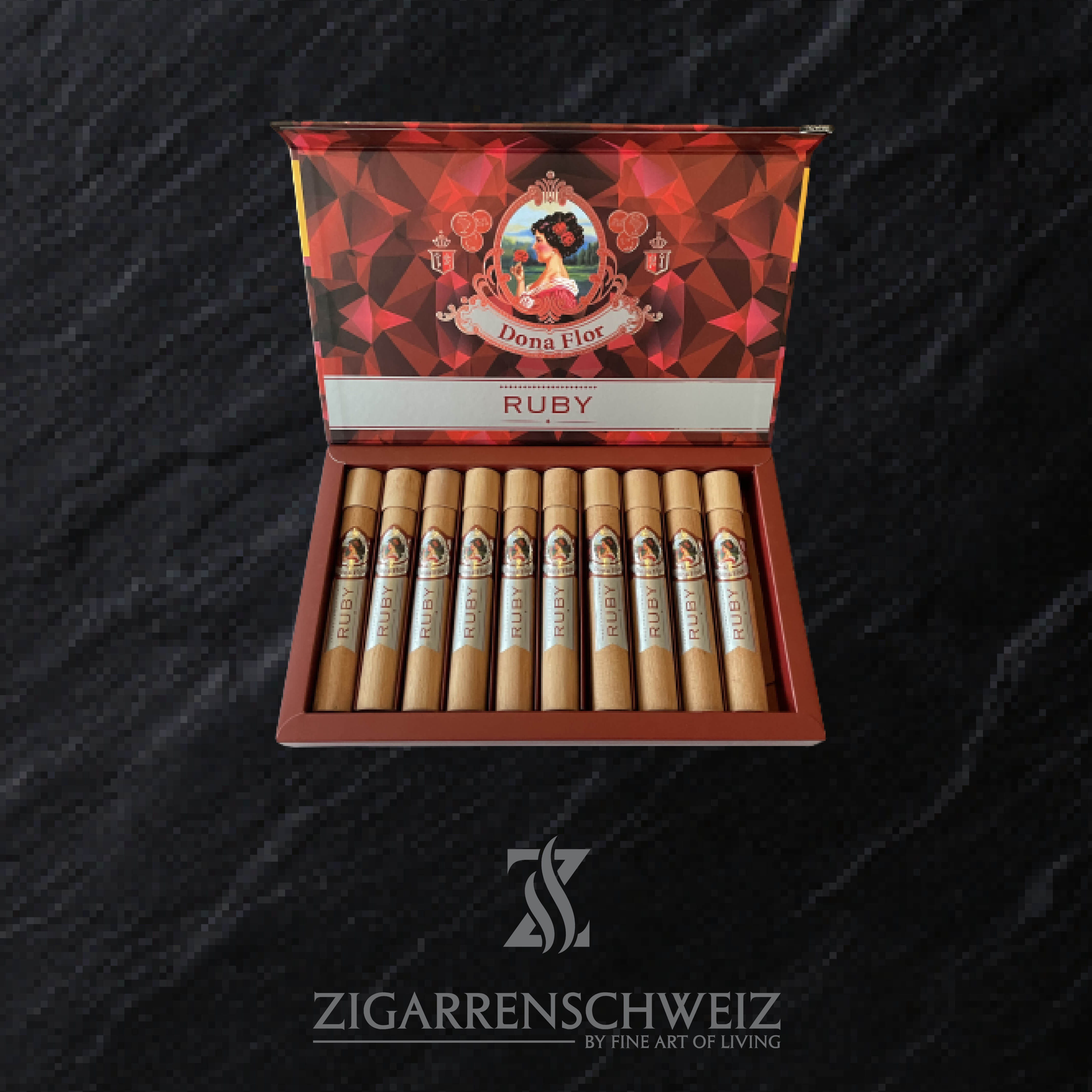 Dona Flor Ruby Toro Zigarren Kiste offen