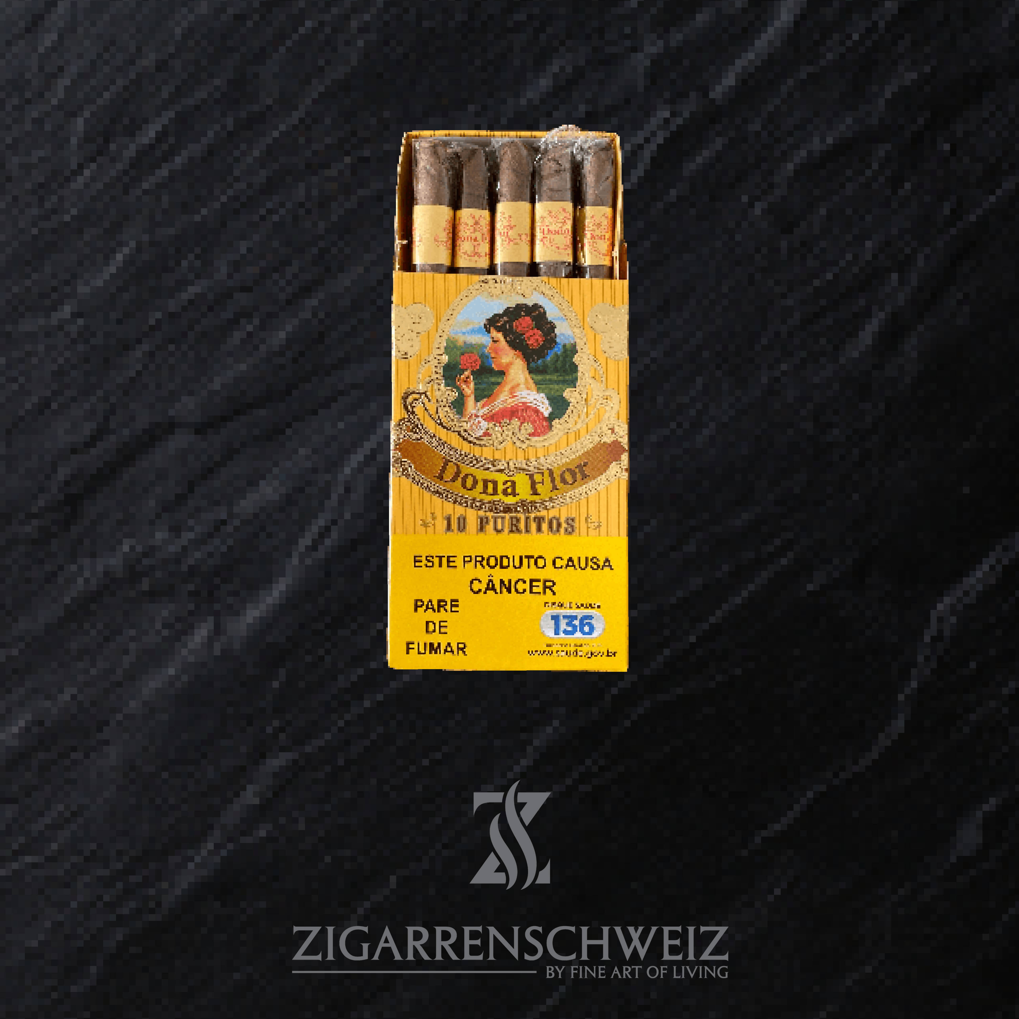 Dona Flor Mata Fina Puritos Zigarillos Schachtel offen