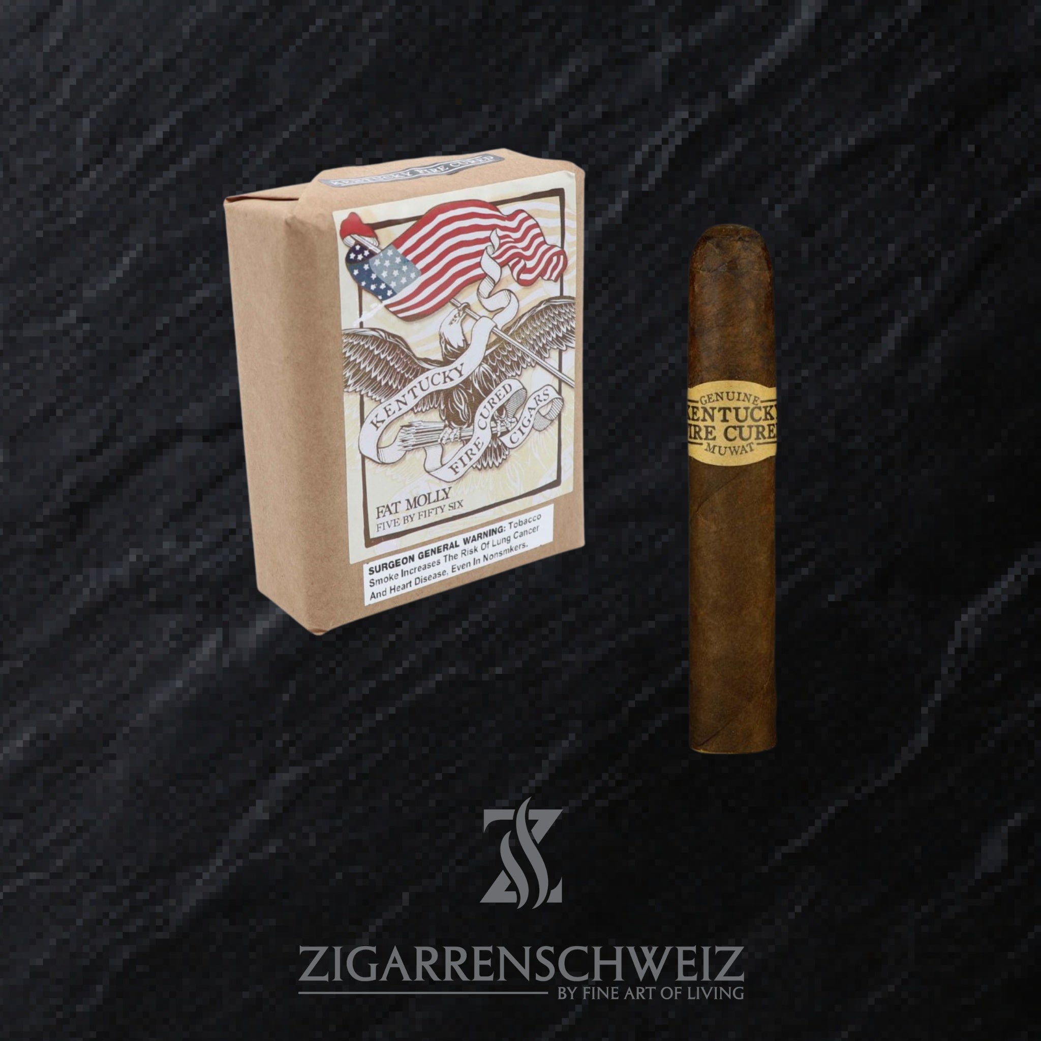 Drew Estate Kentucky Fire Cured Fat Molly Zigarren Kiste offen
