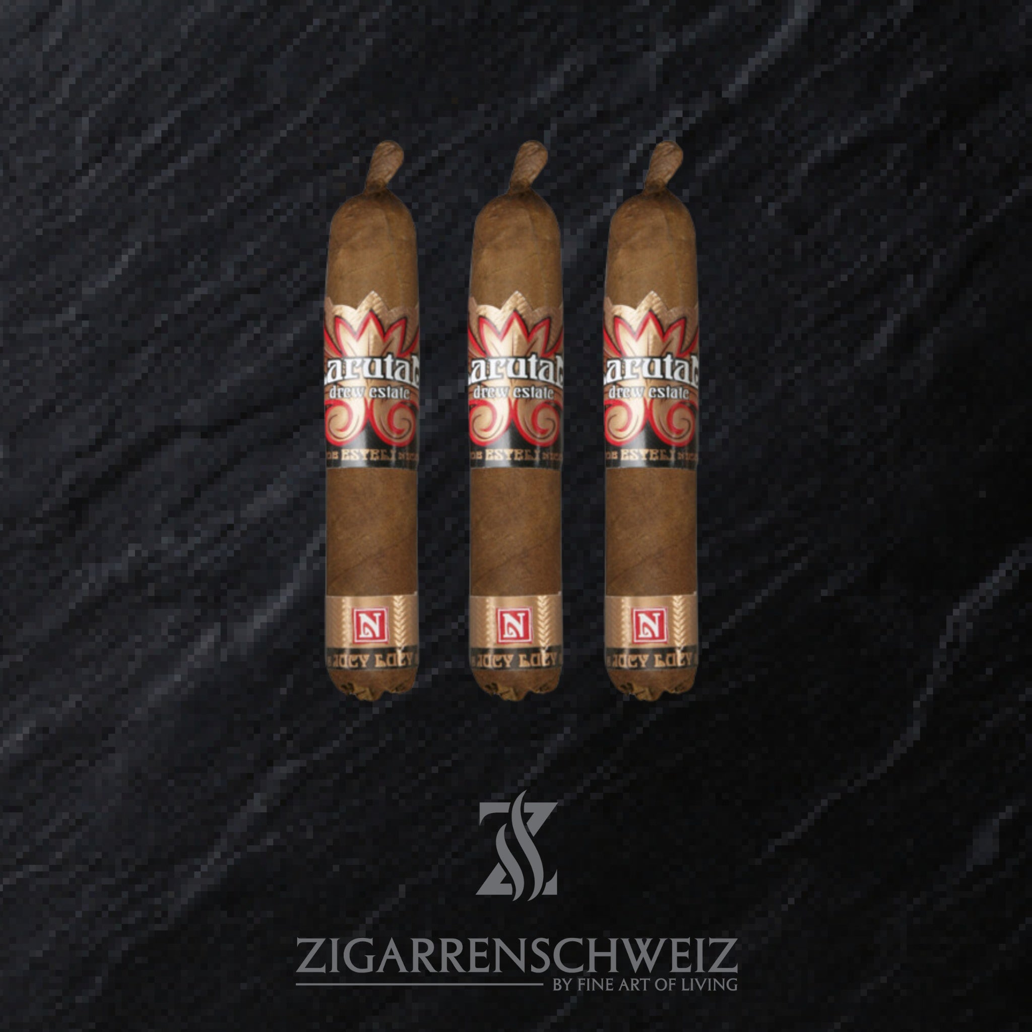 3er Etui Drew Larutan Zigarren im Jucy Lucy Format