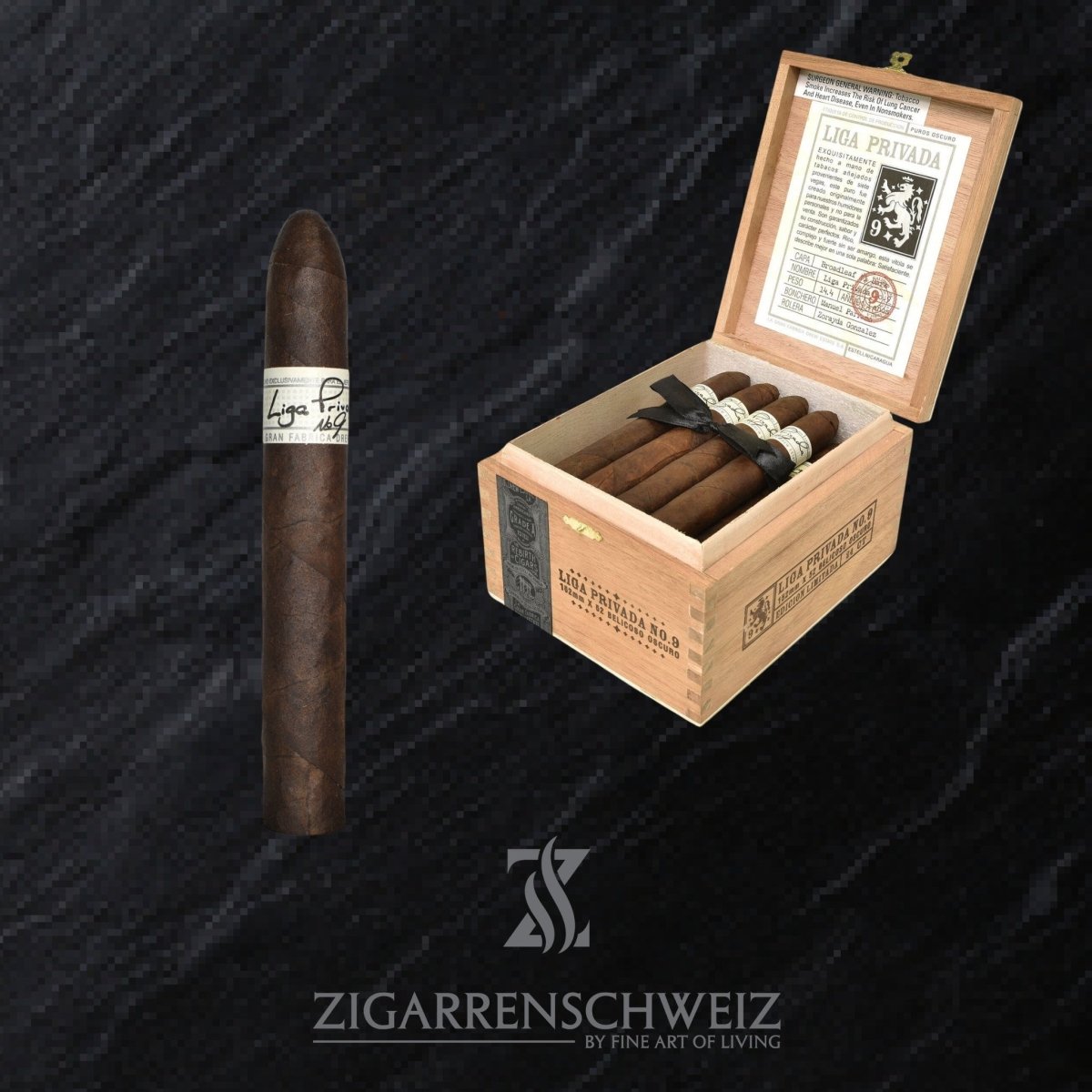 Drew Estate Liga Privada No. 9 Belicoso - Zigarrenschweiz Online Zigarren Boutique - 