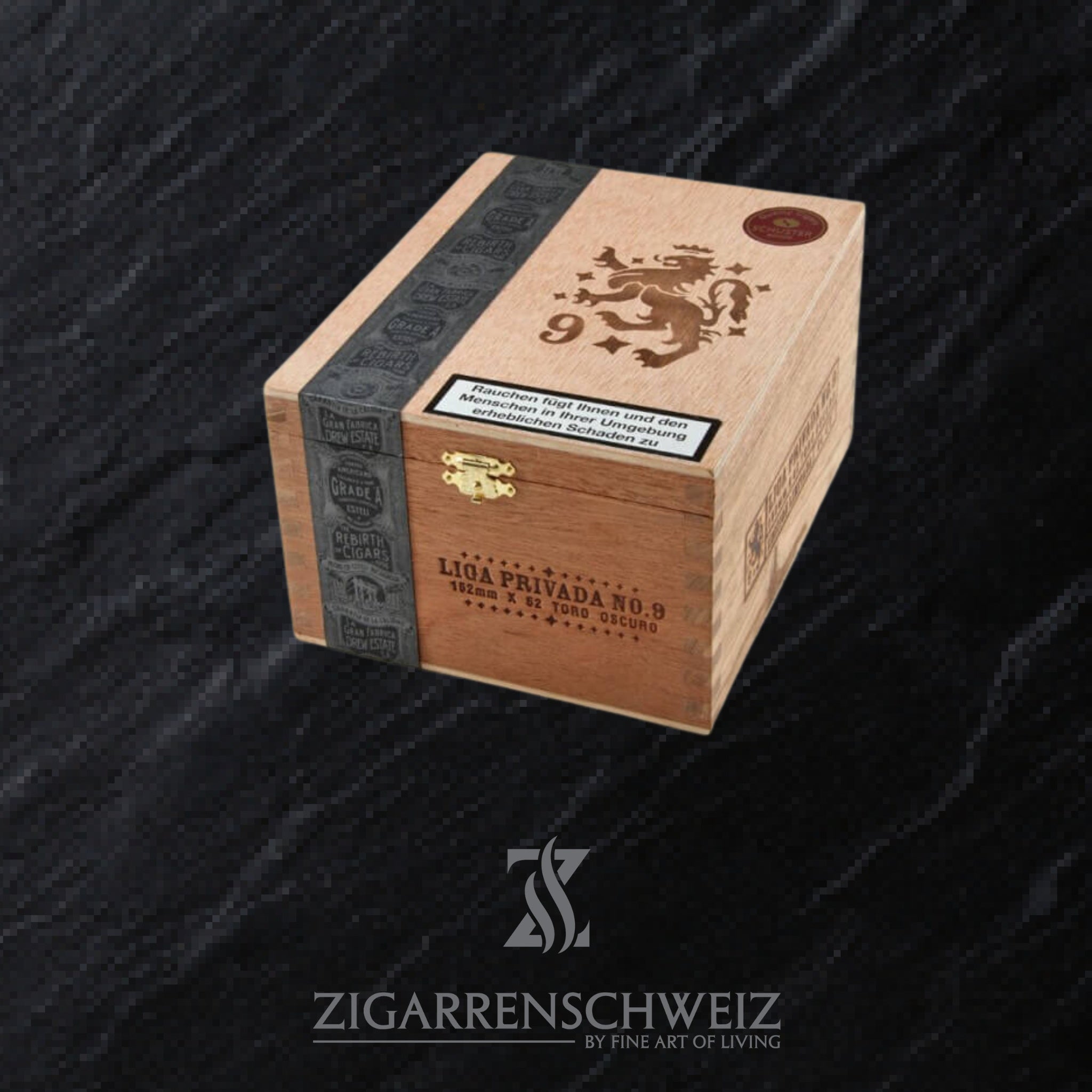 geschlossene Kiste Drew Estate Liga Privada No. 9 Zigarren im Robusto Format