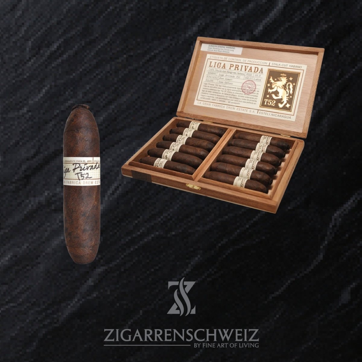 Drew Estate Liga Privada T52 Flying Pig - Zigarrenschweiz Online Zigarren Boutique - 