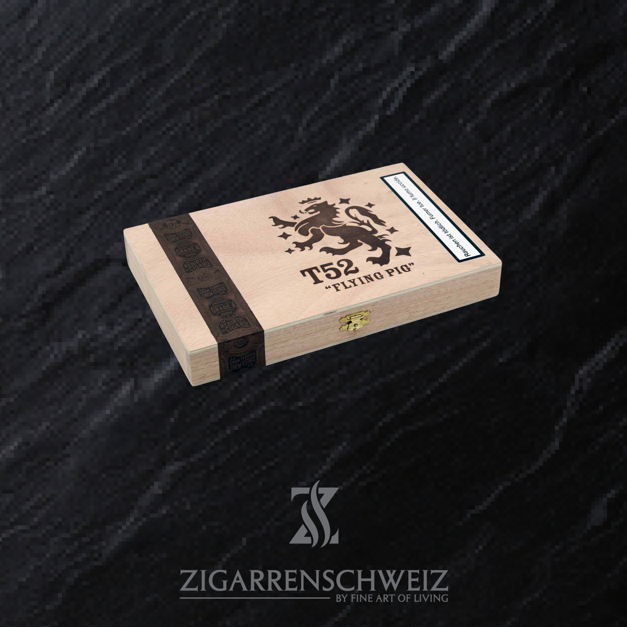 geschlossene Kiste Drew Estate Liga Privada T52 Zigarren im Flying Pig Format