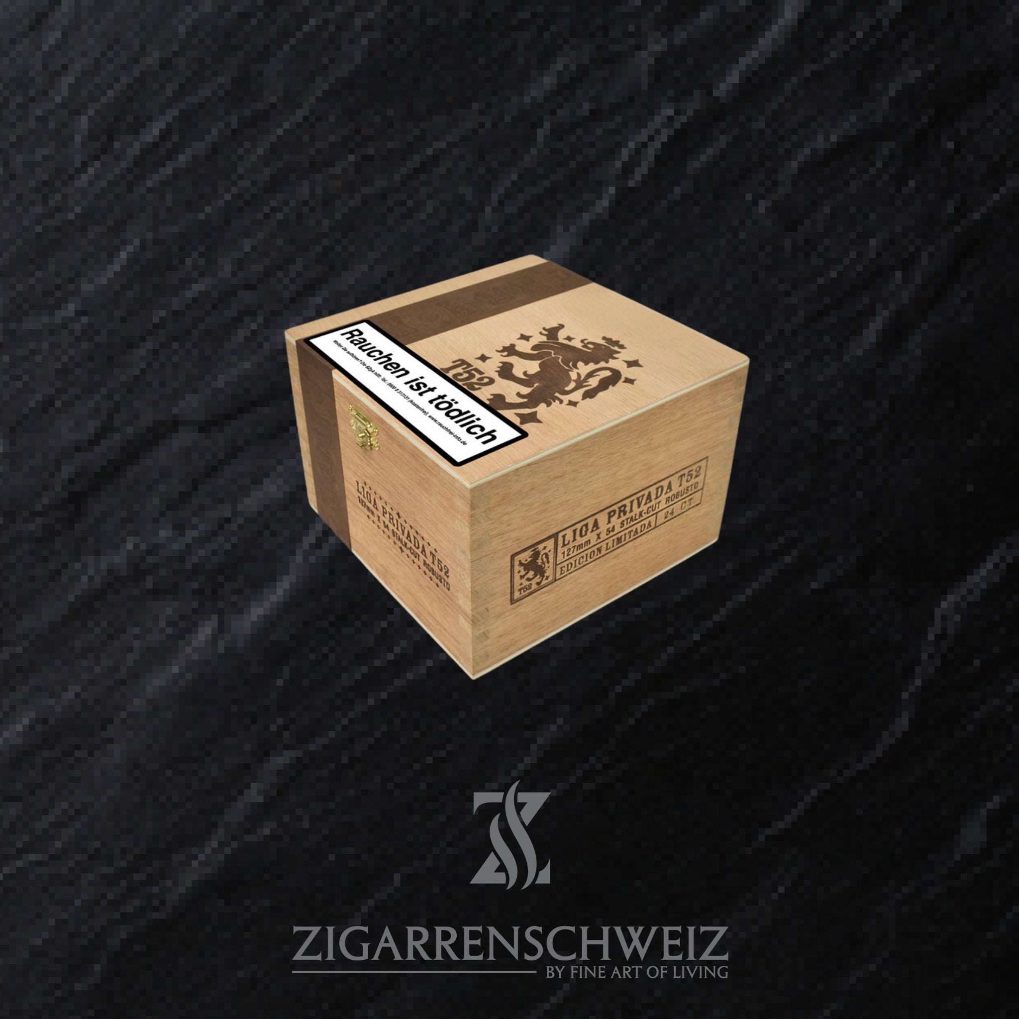 geschlossene Kiste Drew Estate Liga Privada T52 Zigarren im Robusto Format