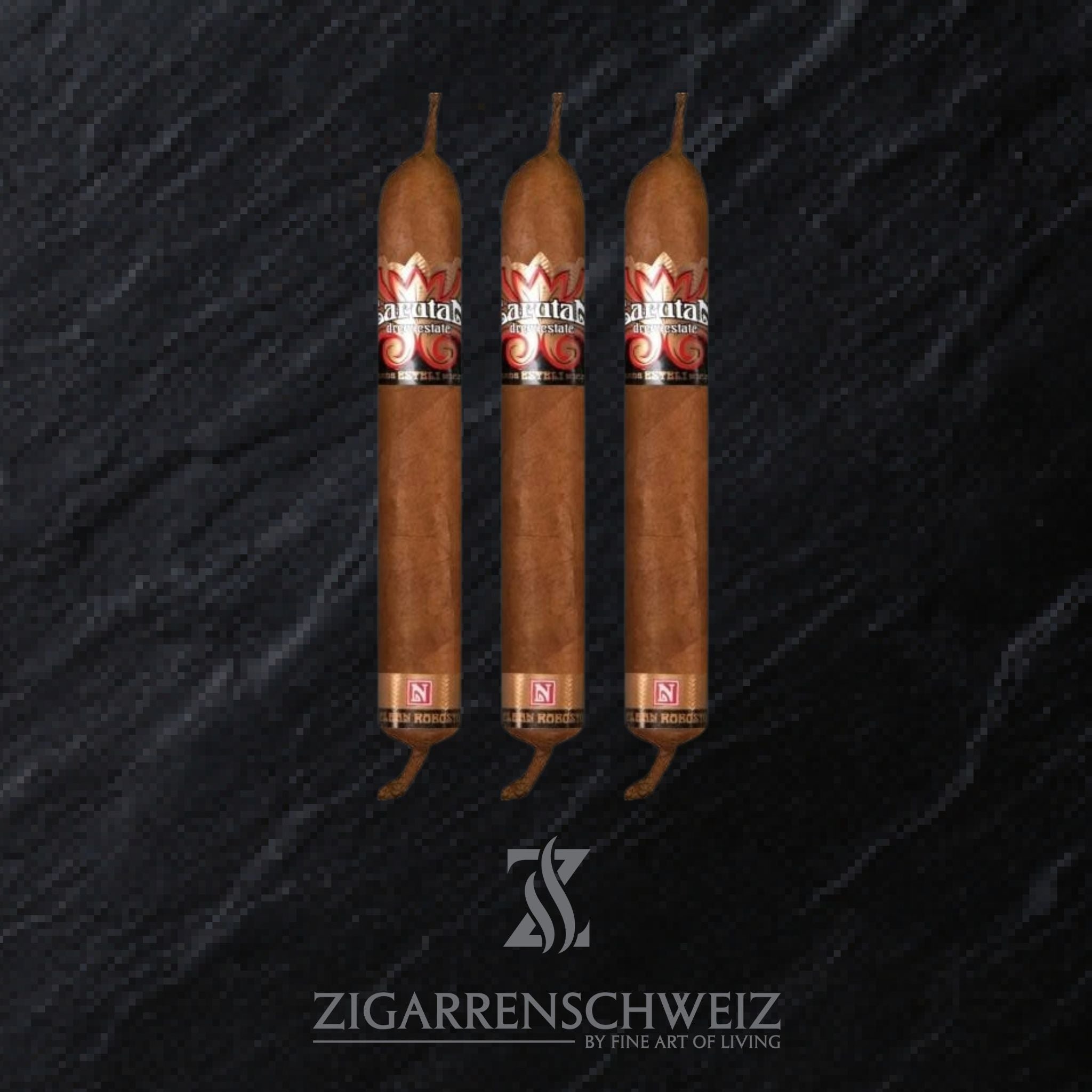 3er Etui Drew Luratan Zigarren im Clean Robusto Format
