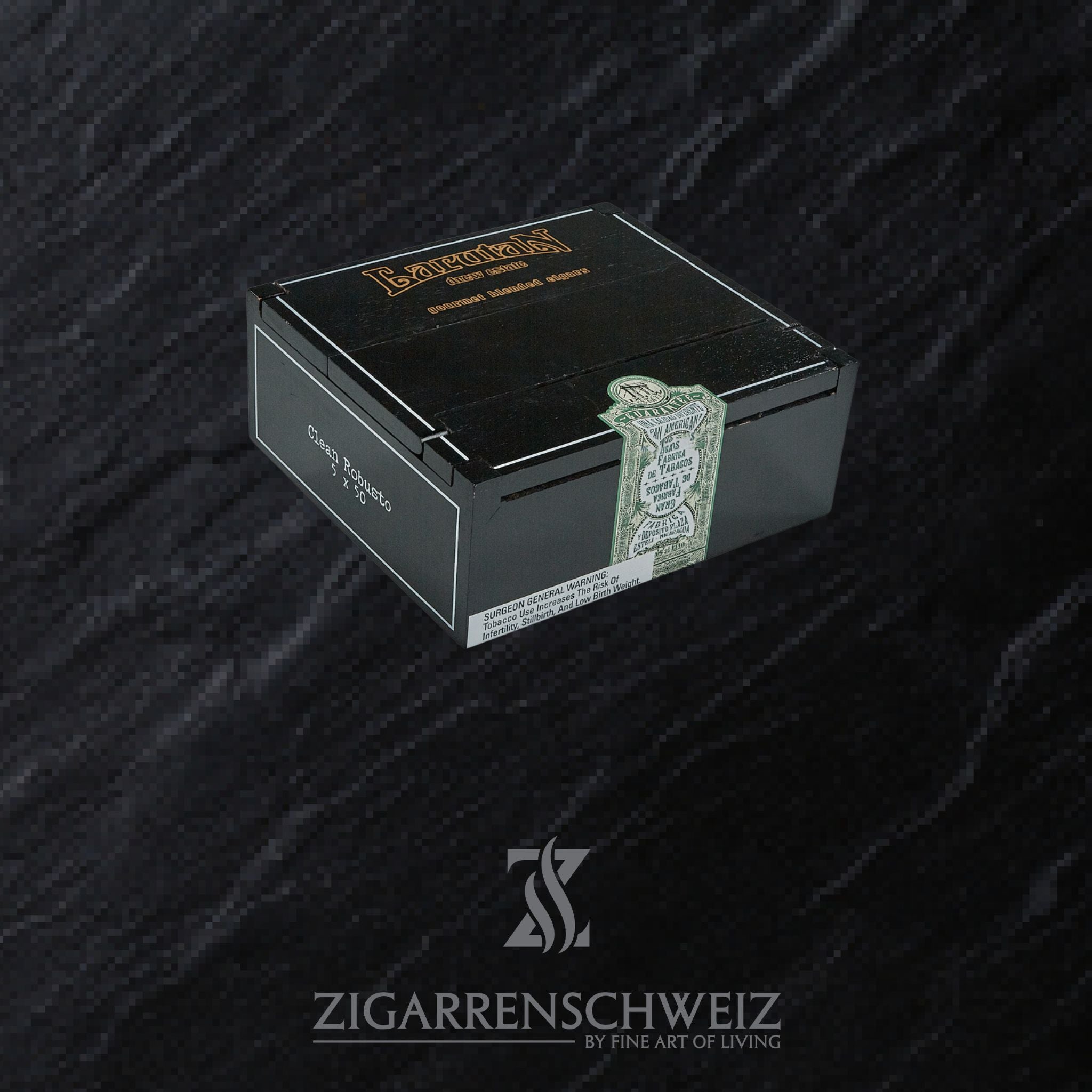geschlossene Kiste Drew Luratan Zigarren im Clean Robusto Format