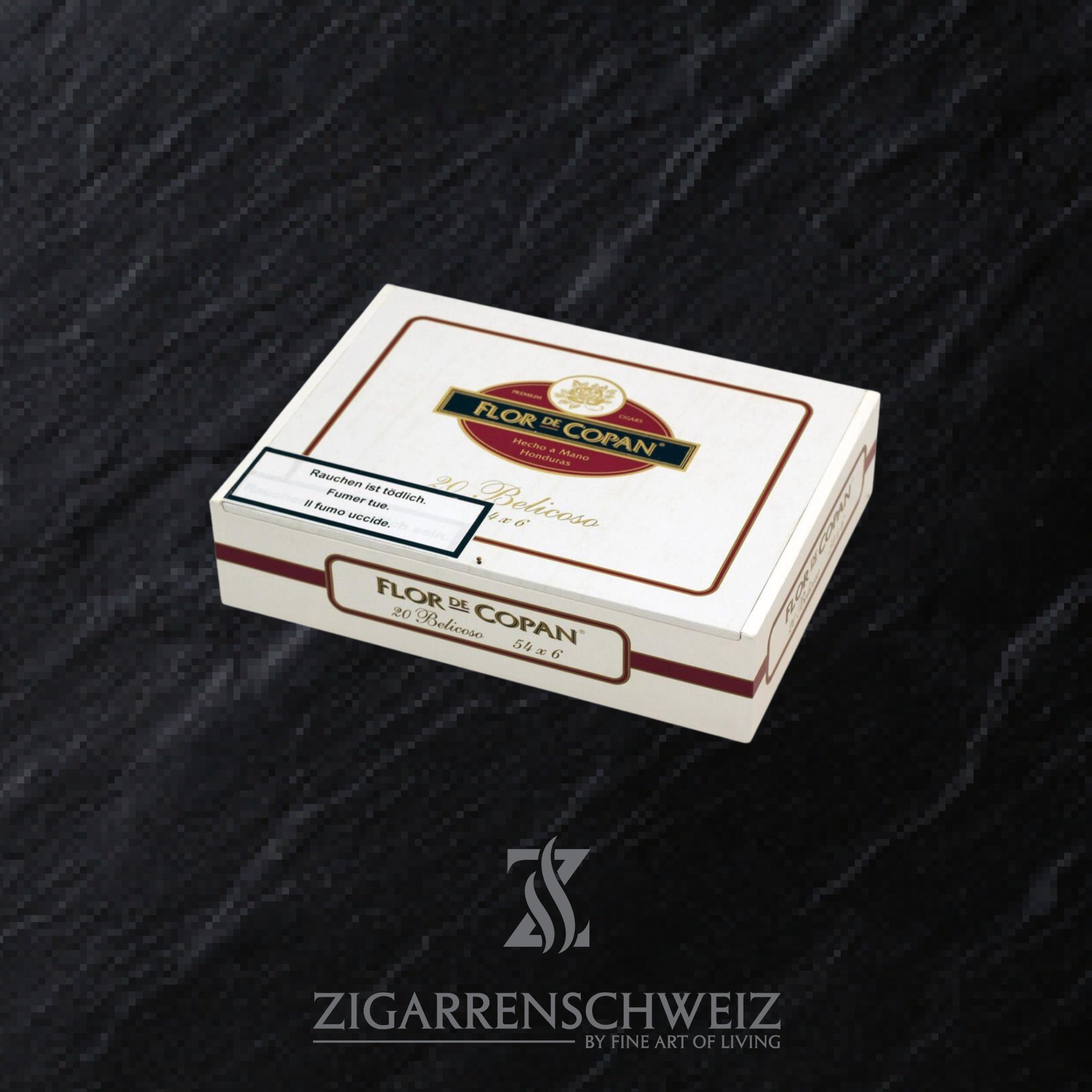 geschlossene Kiste Flor de Coban Clasica Zigarren im Belicoso Format