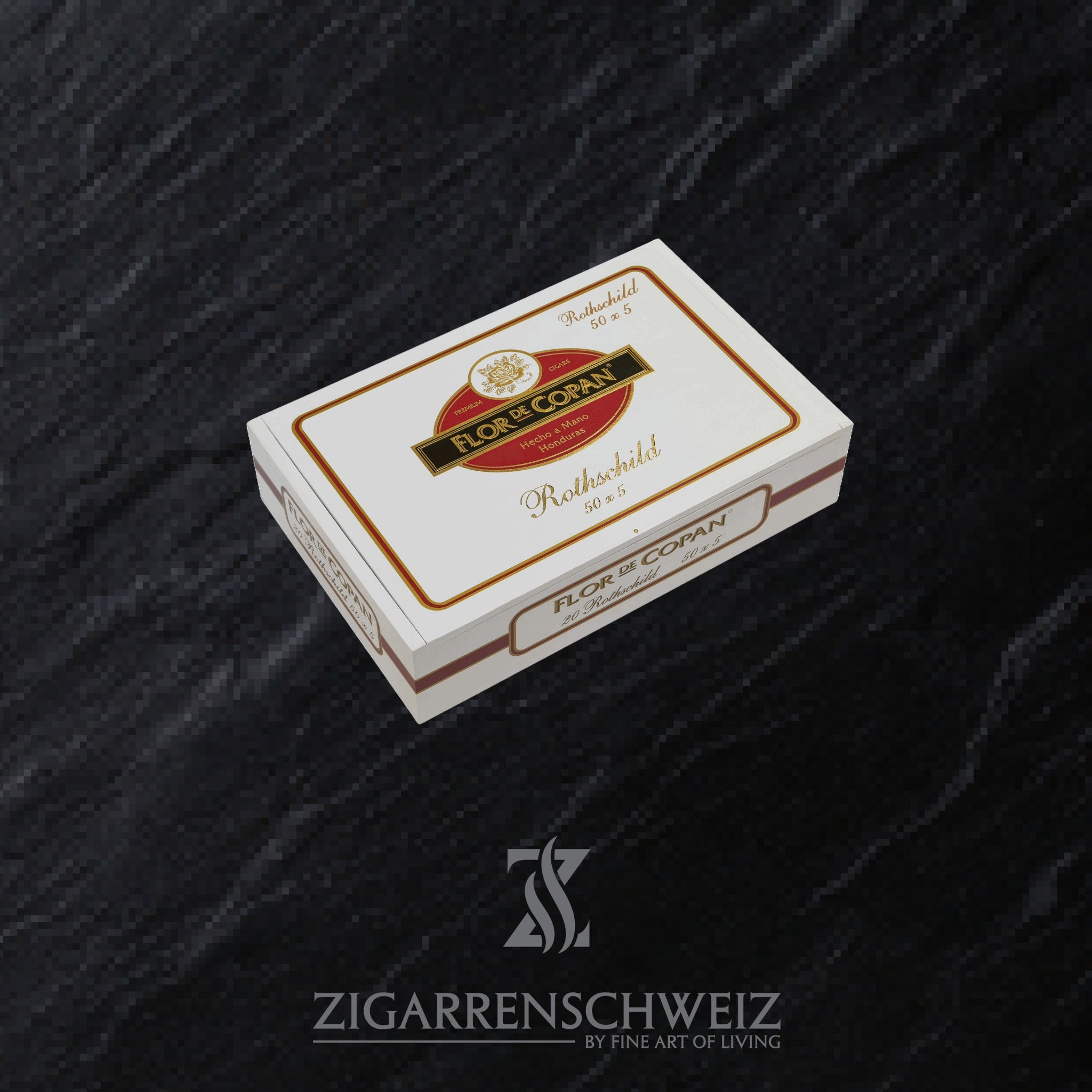 geschlossene Kiste Flor de Copan Zigarren im Rothschild Format