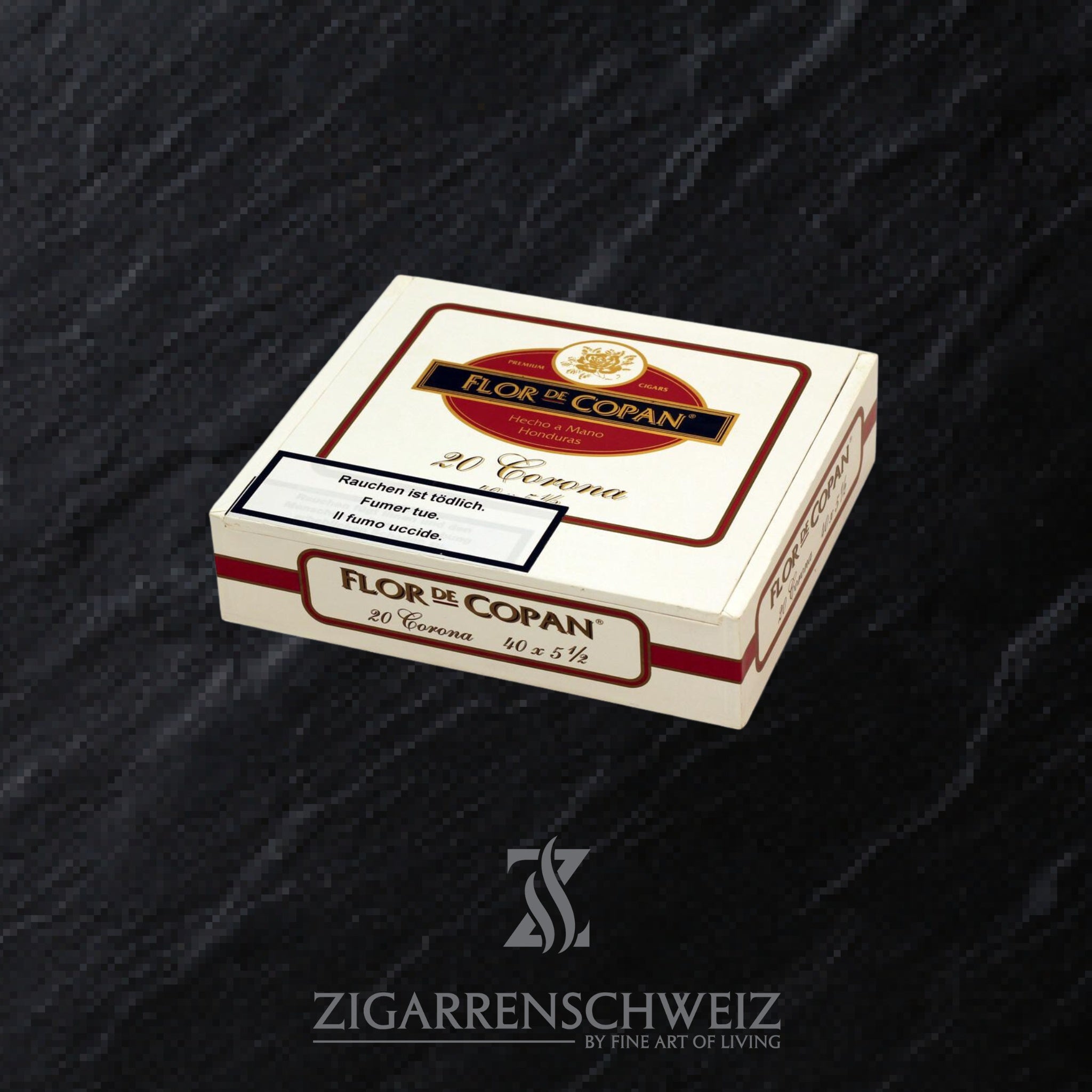 geschlossene Kiste Flor de Coban Clasica Zigarren im Corona Format