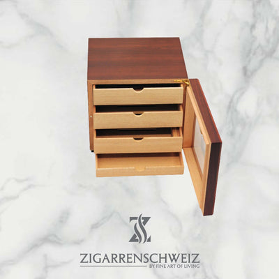 Freeline Cube Humidor für 50 Zigarren mit Acrylgrals Türe - Zigarrenschweiz Online Zigarren Boutique - 