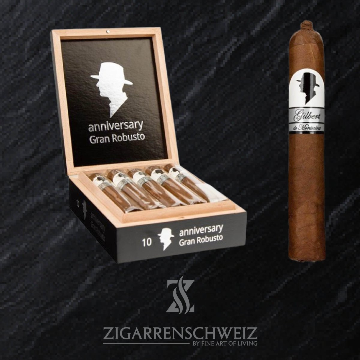 Gilbert de Montsalvat 10 years Anniversary Gran Robusto - Zigarrenschweiz Online Zigarren Boutique - 
