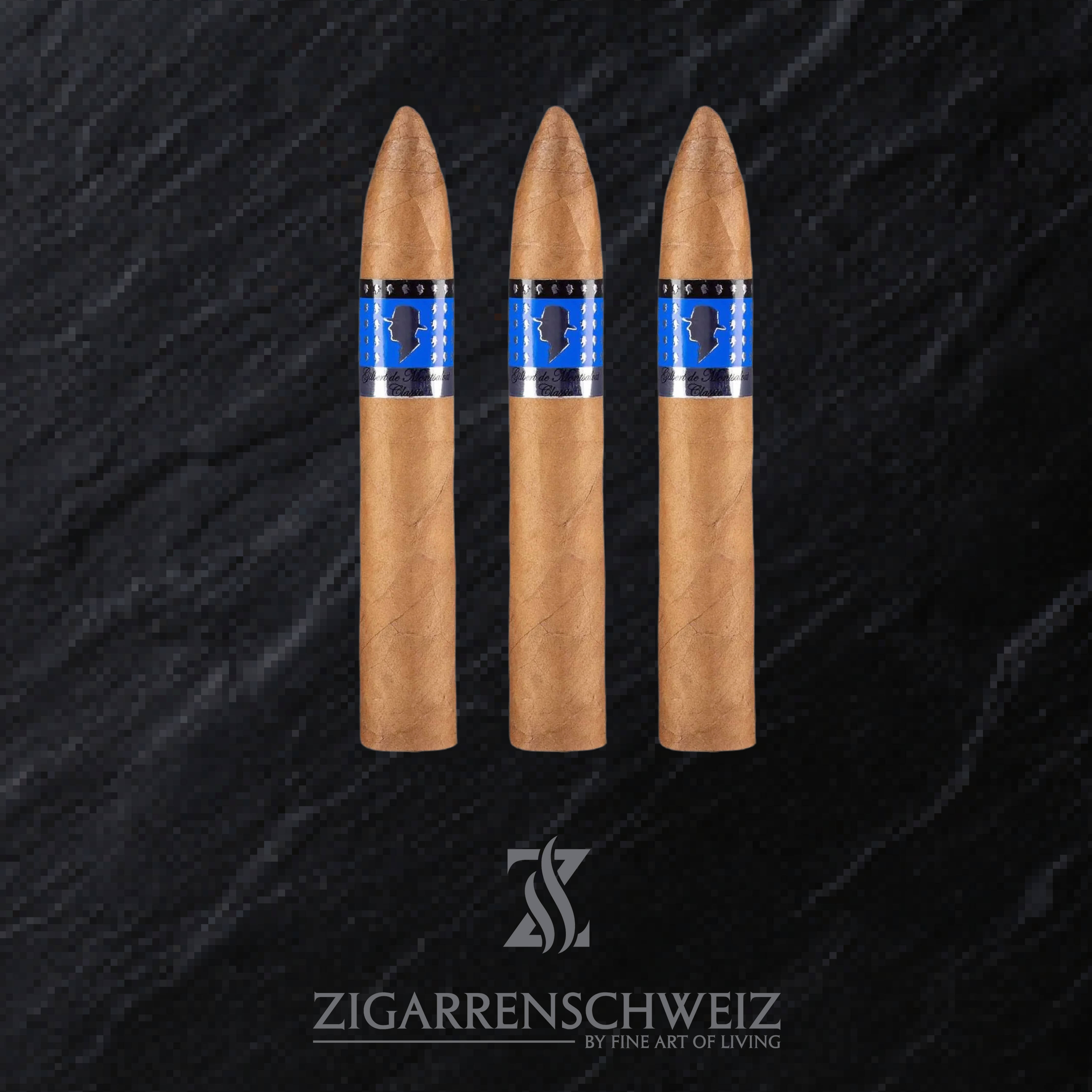 Gilbert de Montsalvat Classic Belicoso Zigarren 3er Etui von Zigarren Schweiz