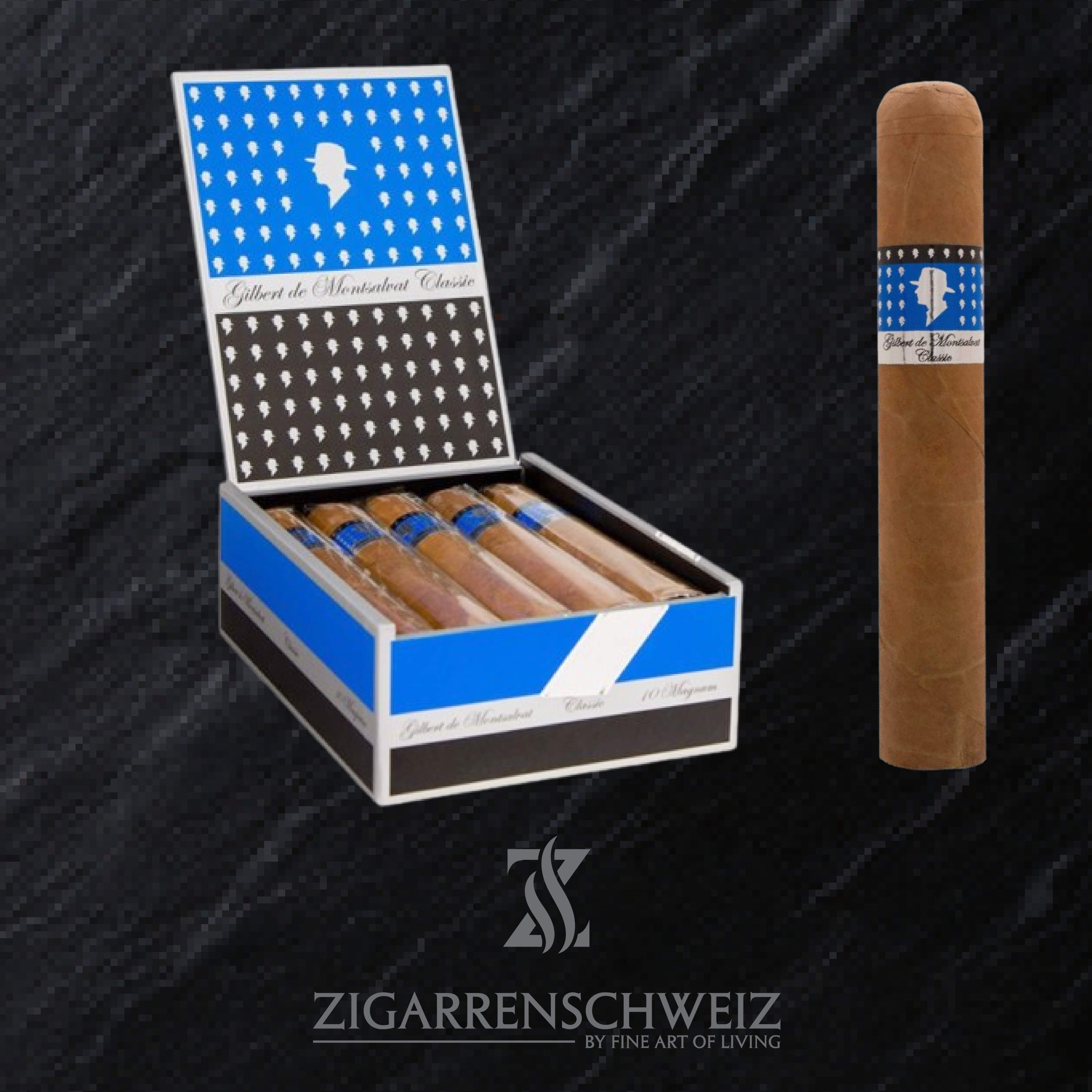 Gilbert de Montsalvat Classic Magnum Zigarren Kiste offen