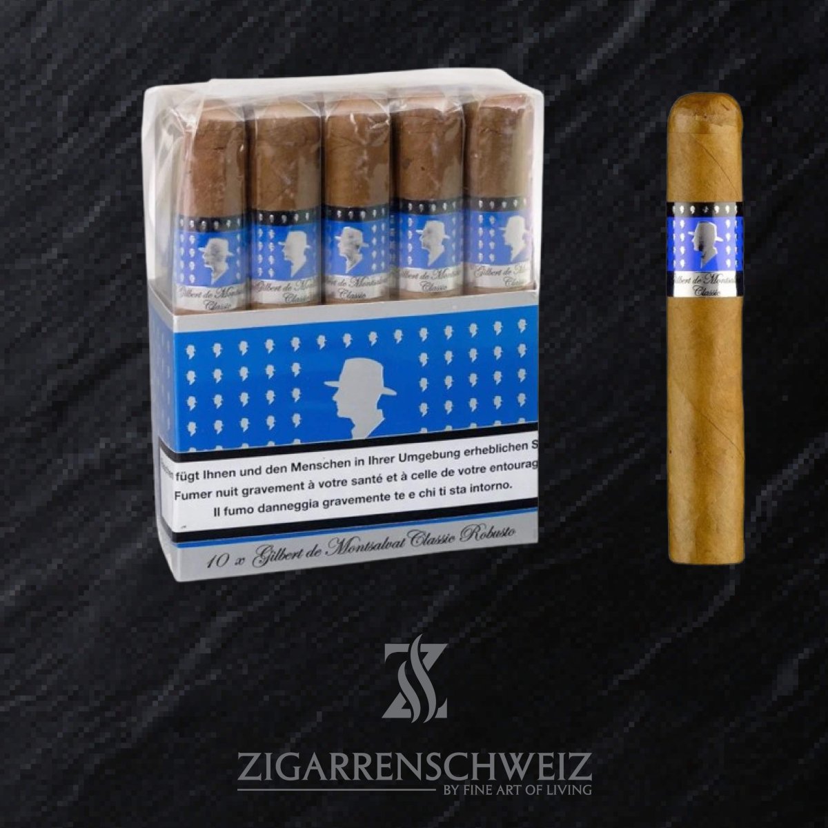Gilbert de Montsalvat Classic Robusto - Zigarrenschweiz Online Zigarren Boutique - 