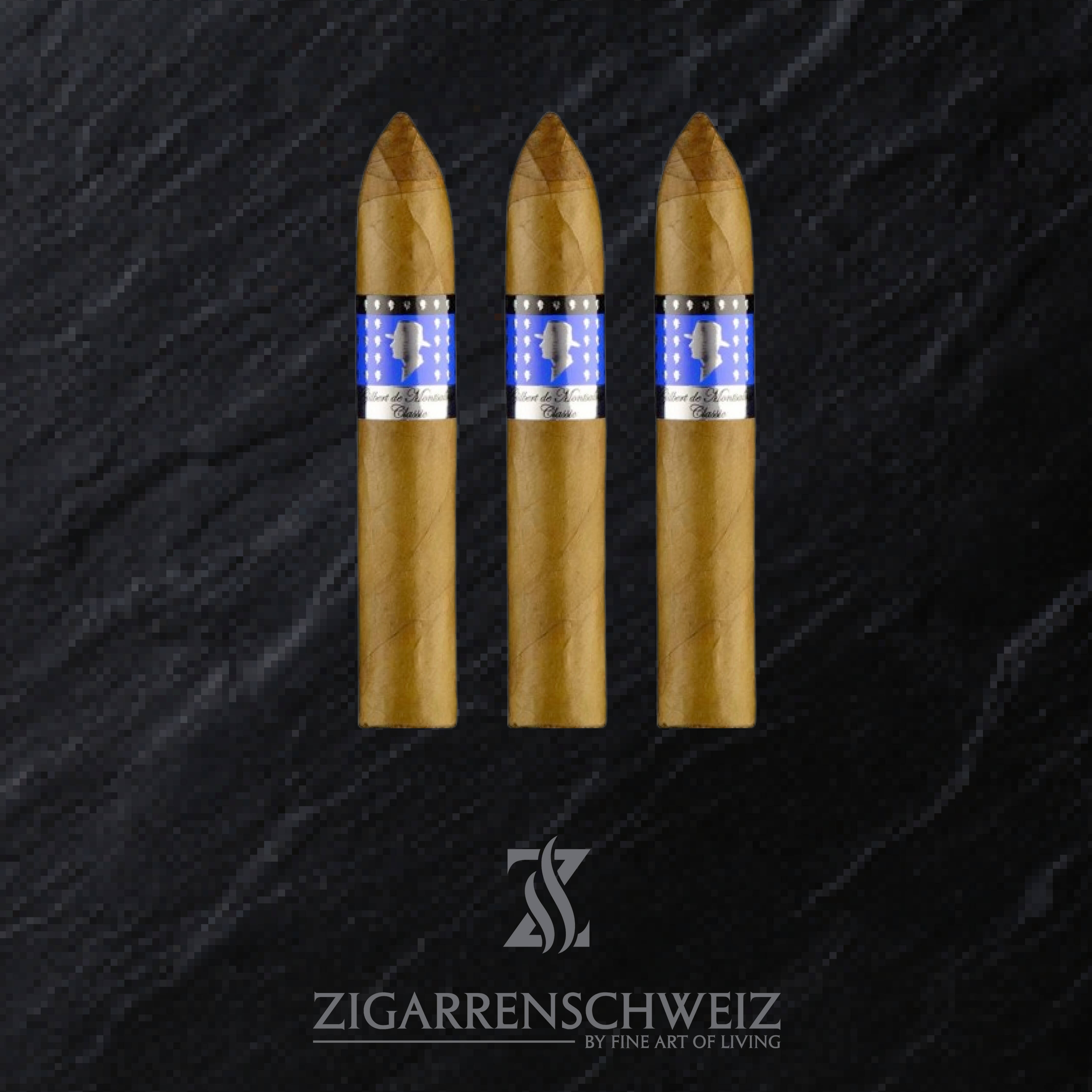 Gilbert de Montsalvat Classic Short Belicoso Zigarren 3er Etui von Zigarrenschweiz