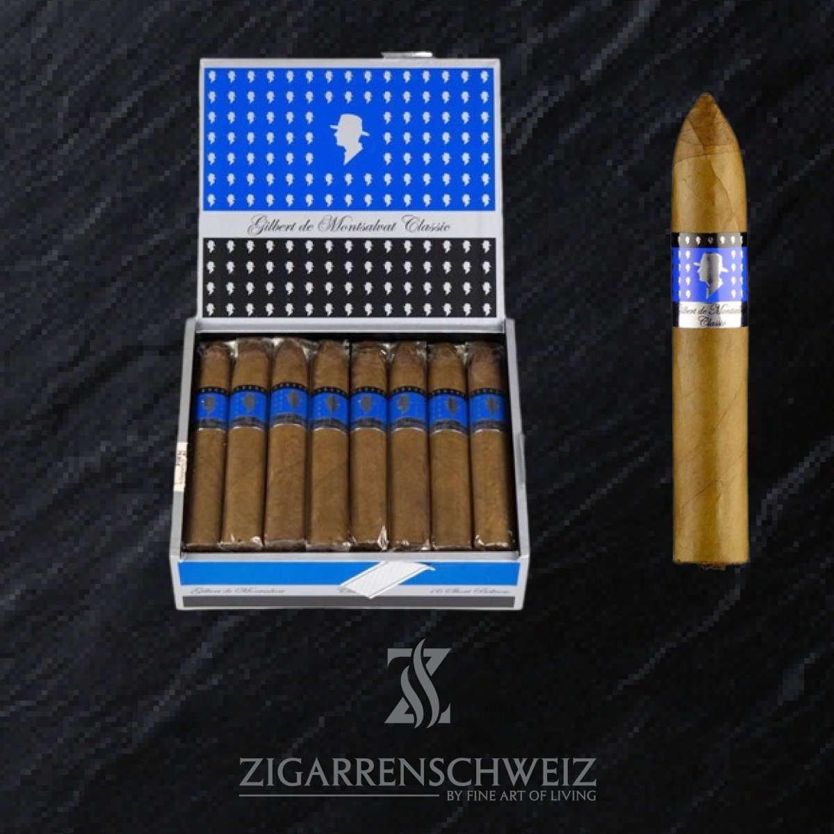 Gilbert de Montsalvat Classic Short Belicoso - Zigarrenschweiz Online Zigarren Boutique - 