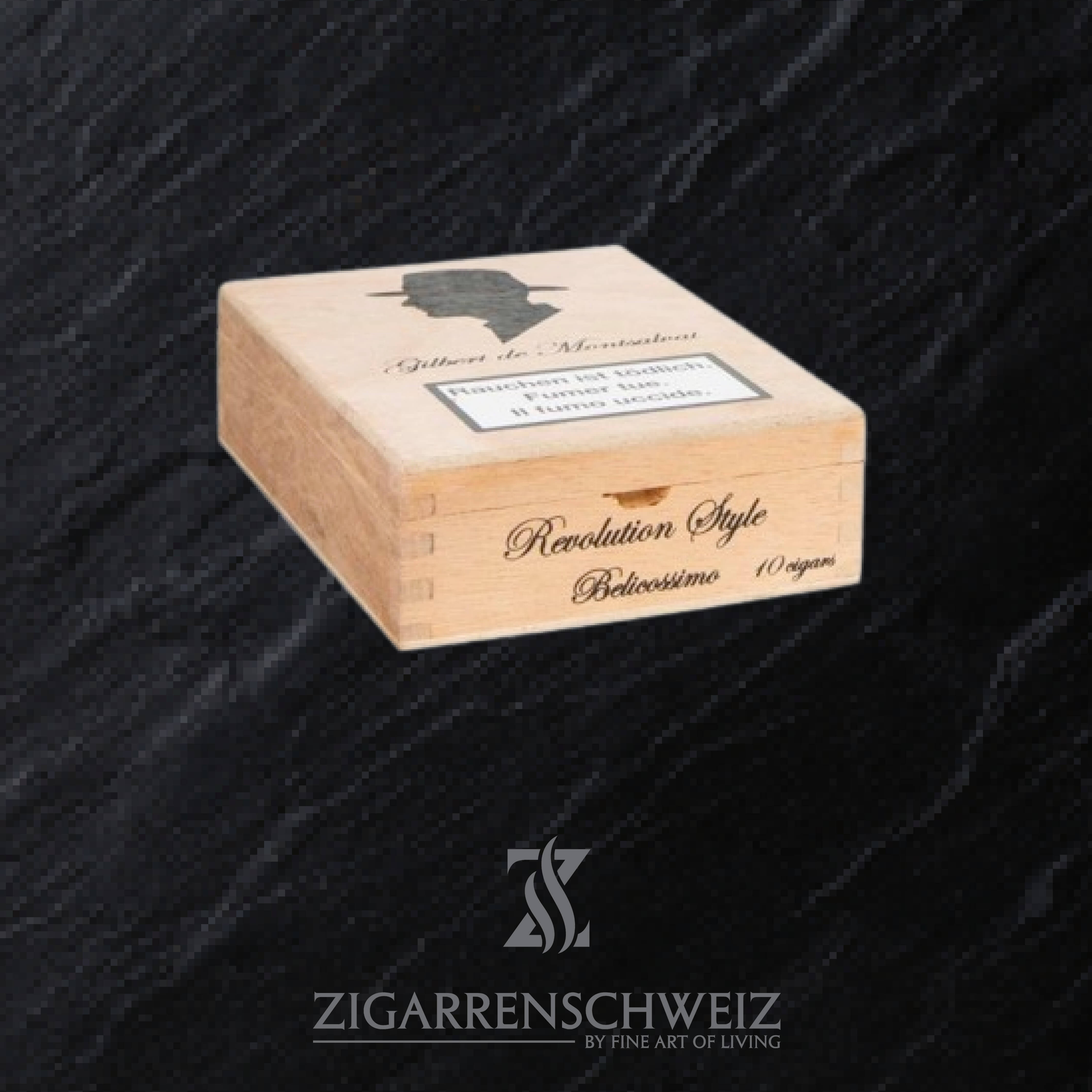 Gilbert de Montsalvat Revolution Style Belicolissimo Zigarrenkiste geschlossen