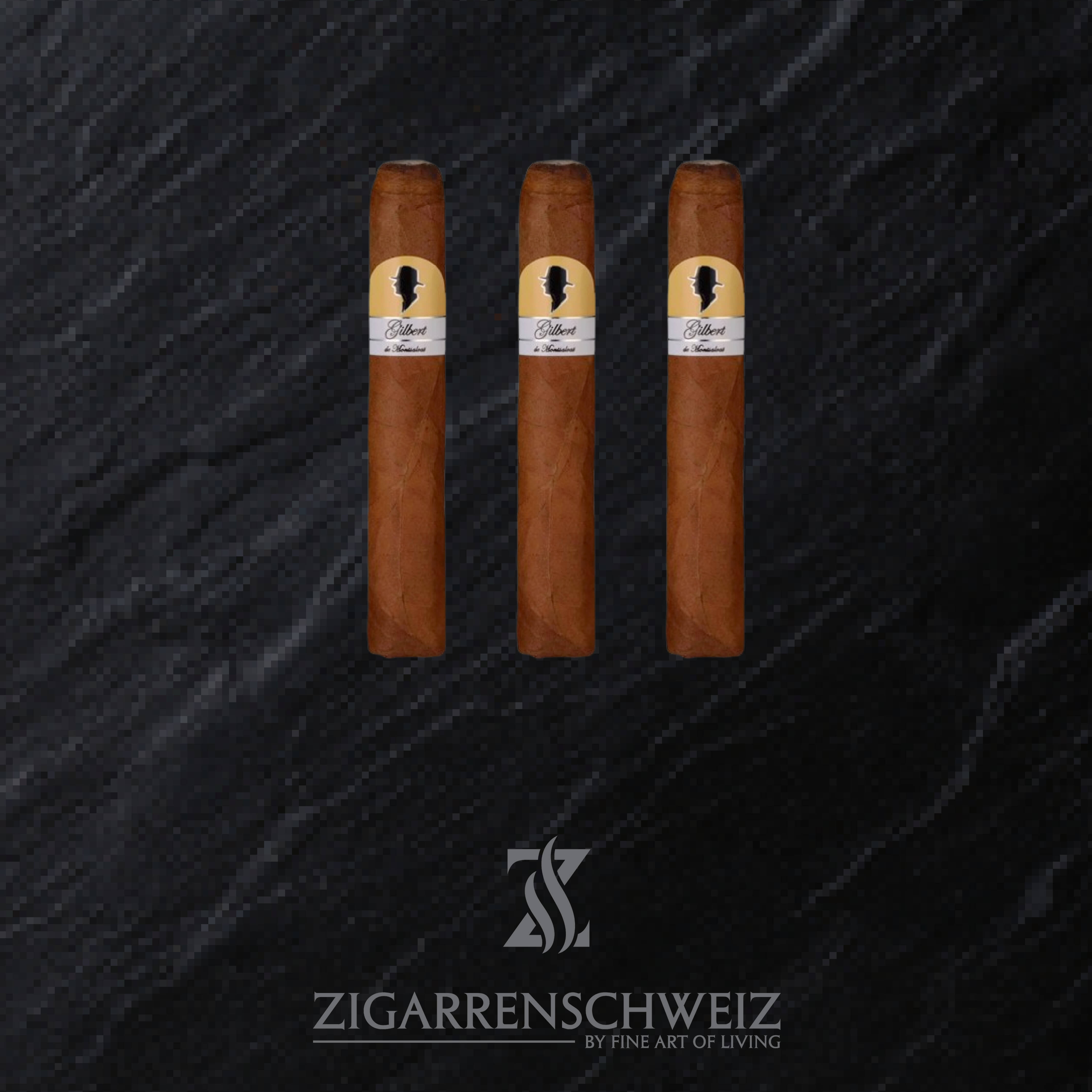 Gilbert de Montsalvat Revolution Style Perla 20er Zigarren 3er Etui von Zigarrenschweiz