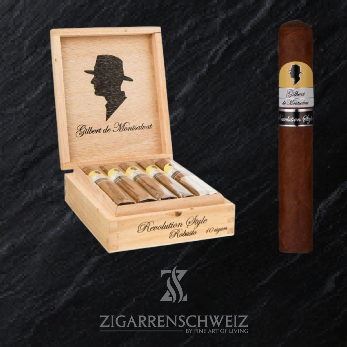 Gilbert de Montsalvat Revolution Style Robusto - Zigarrenschweiz Online Zigarren Boutique - 