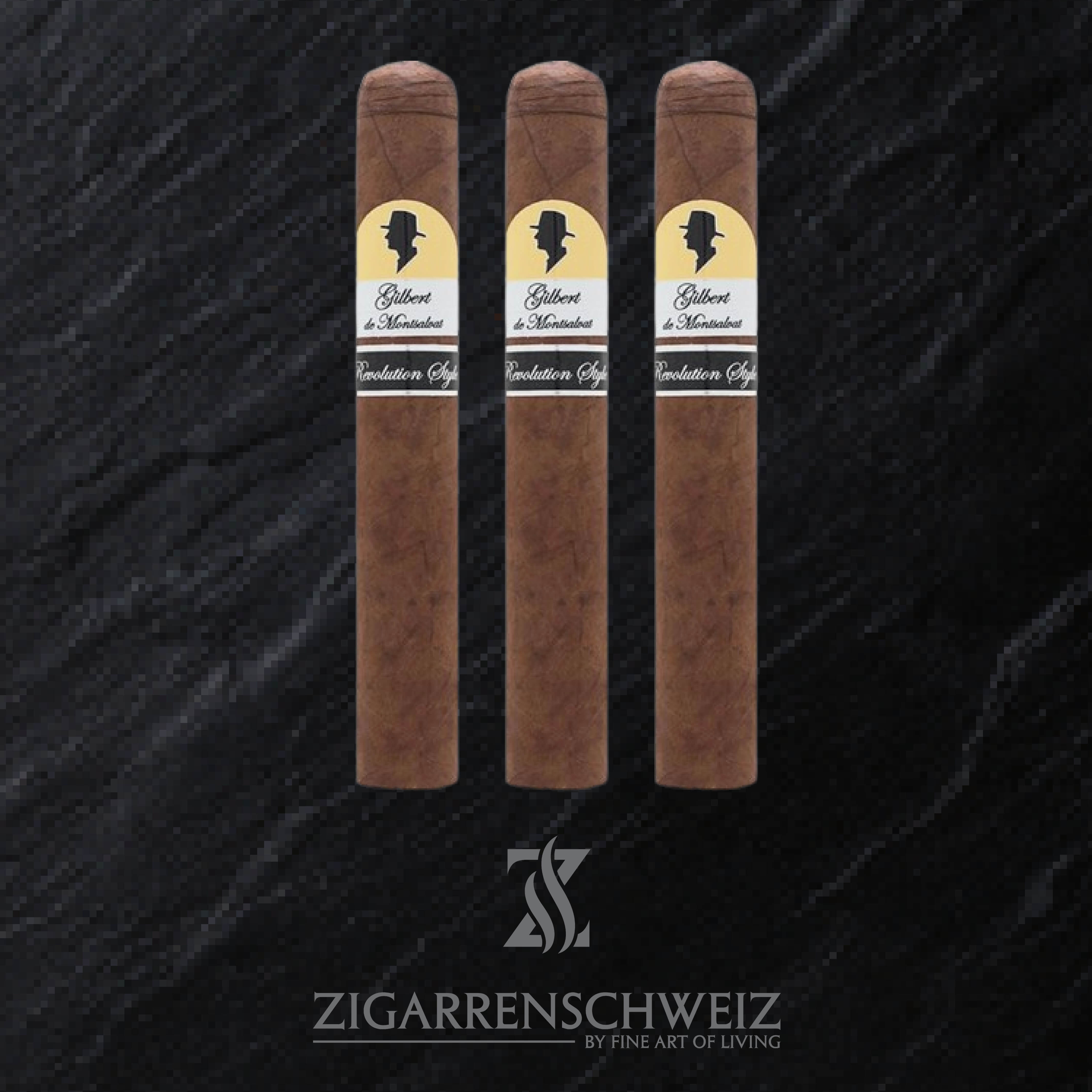 Gilbert de Montsalvat Revolution Style Special Edition Zigarren 3er Etui von Zigarrenschweiz