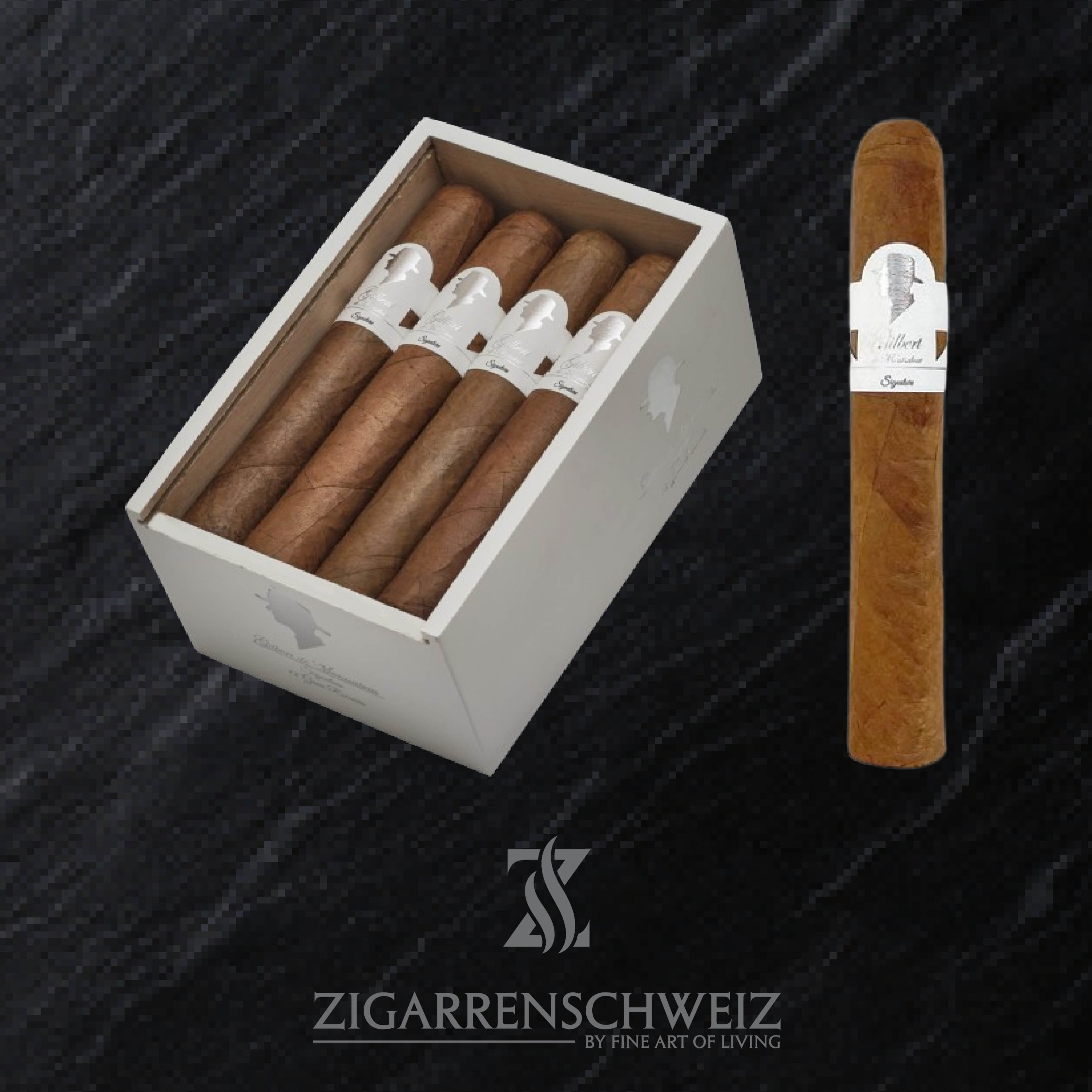 Gilbert de Montsalvat Signature Gran Robusto Zigarren Kiste offen