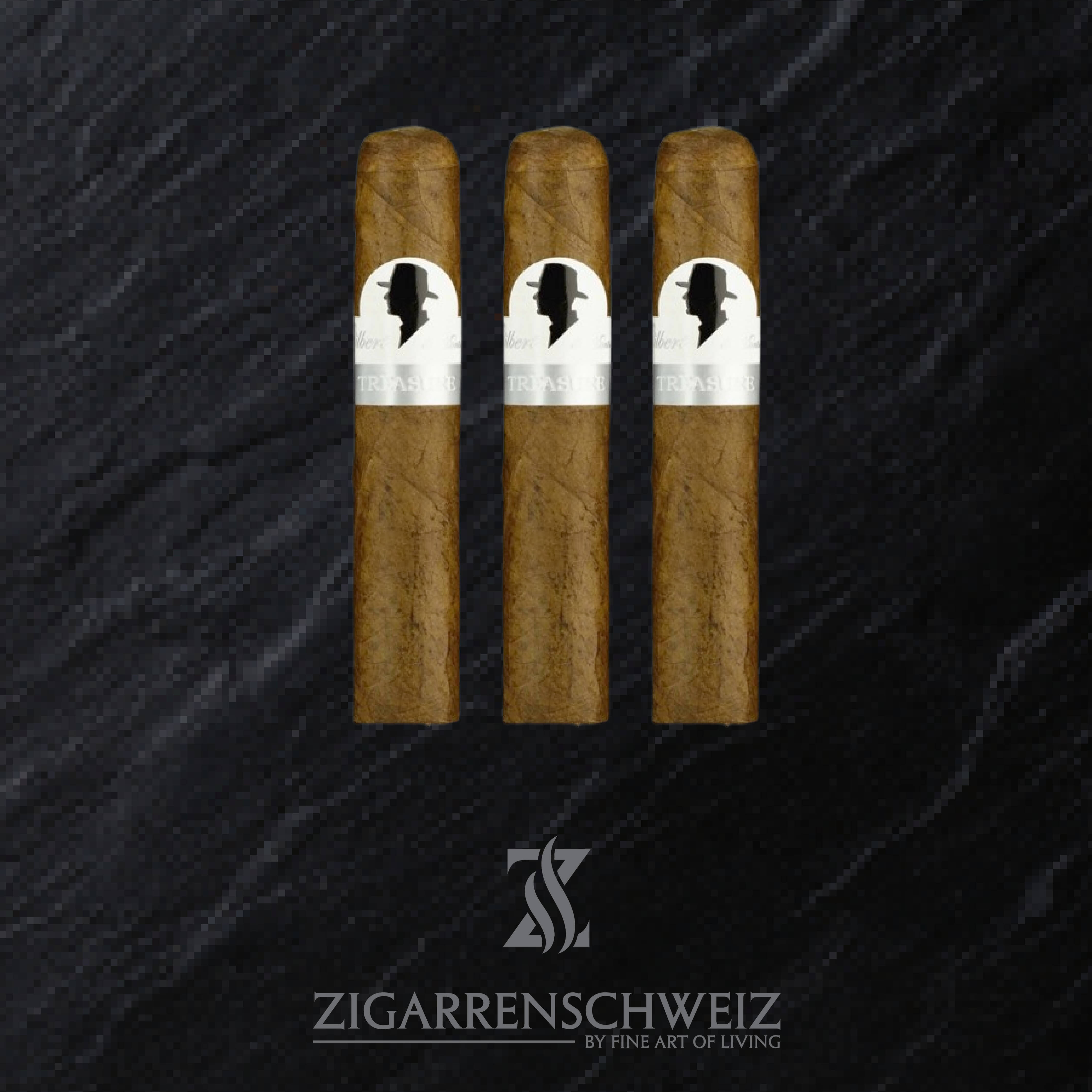 Gilbert de Montsalvat Treasure Super Gordo Zigarren 3er Etui von Zigarrenschweiz