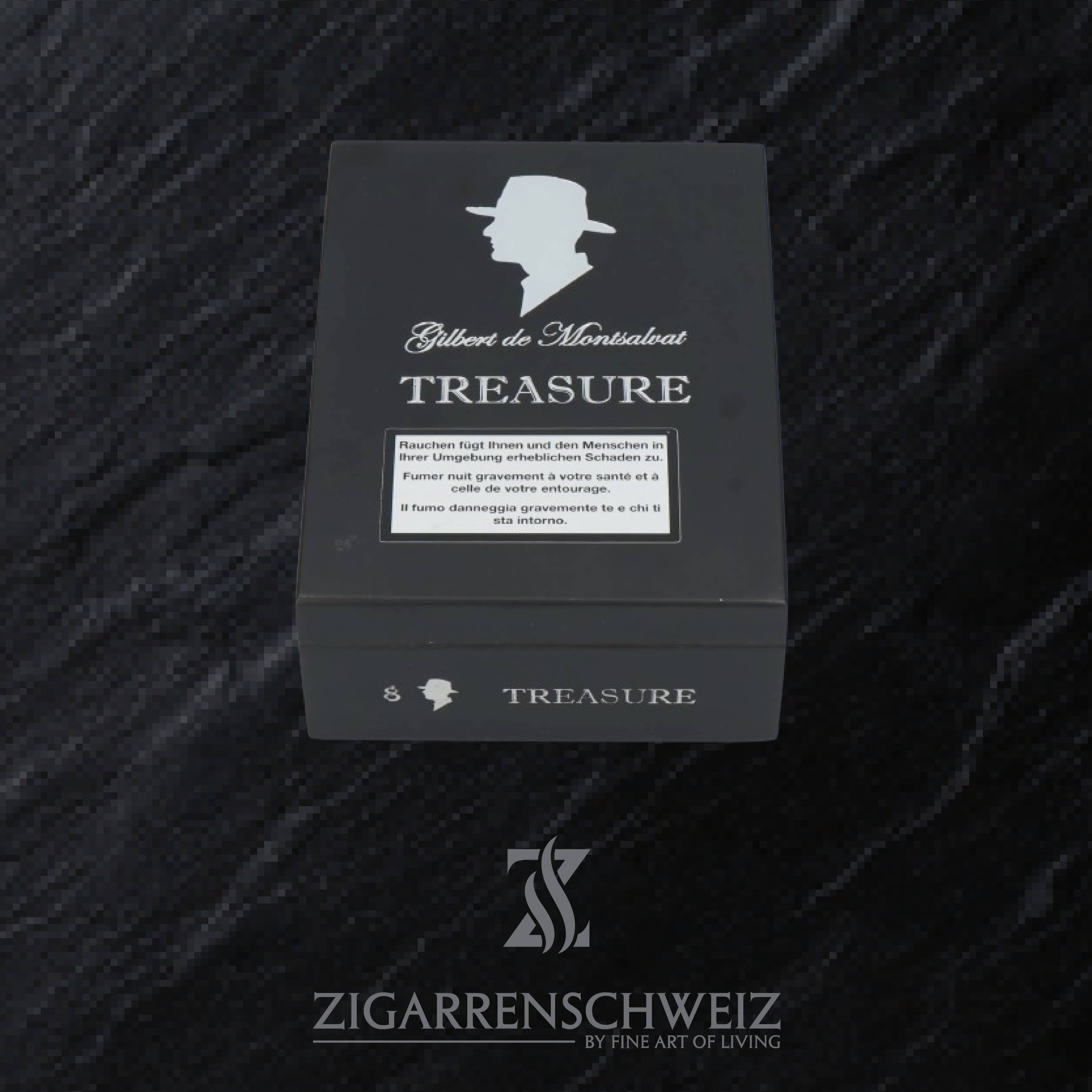 Gilbert de Montsalvat Treasure Super Gordo Zigarren Kiste geschlossen