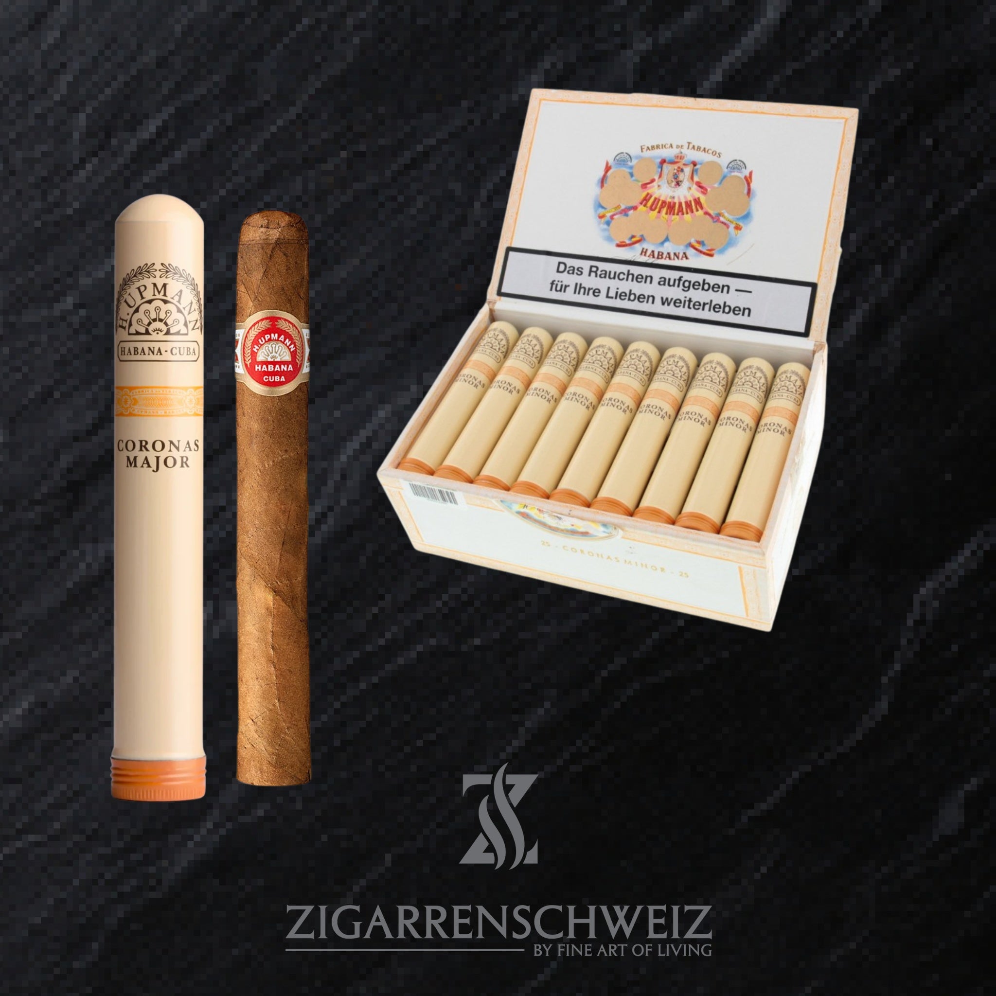 offene Kiste H. Upmann Coronas Major Zigarren