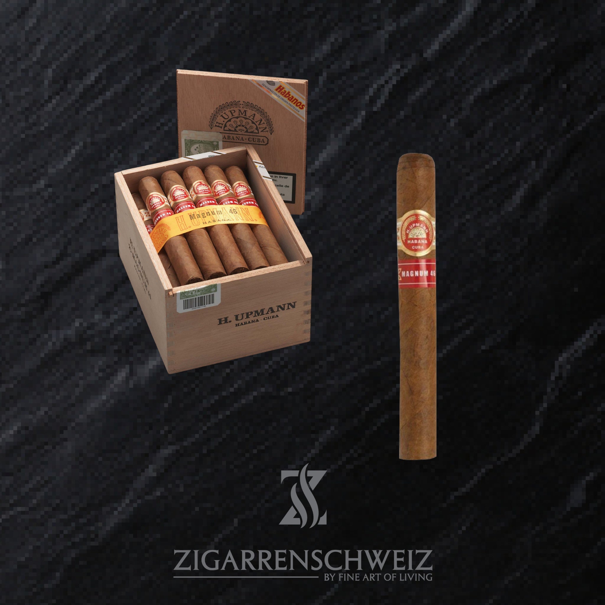 offene Kiste H. Upmann Magnum 46 Zigarren