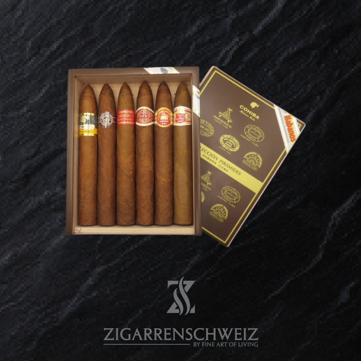 Habanos Seleccion Piramides Sampler - Zigarrenschweiz Online Zigarren Boutique - 