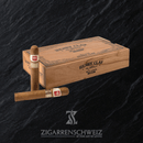Henry Clay War Hawk Magnum 25er Zigarren Kiste geschlossen mit Zigarre