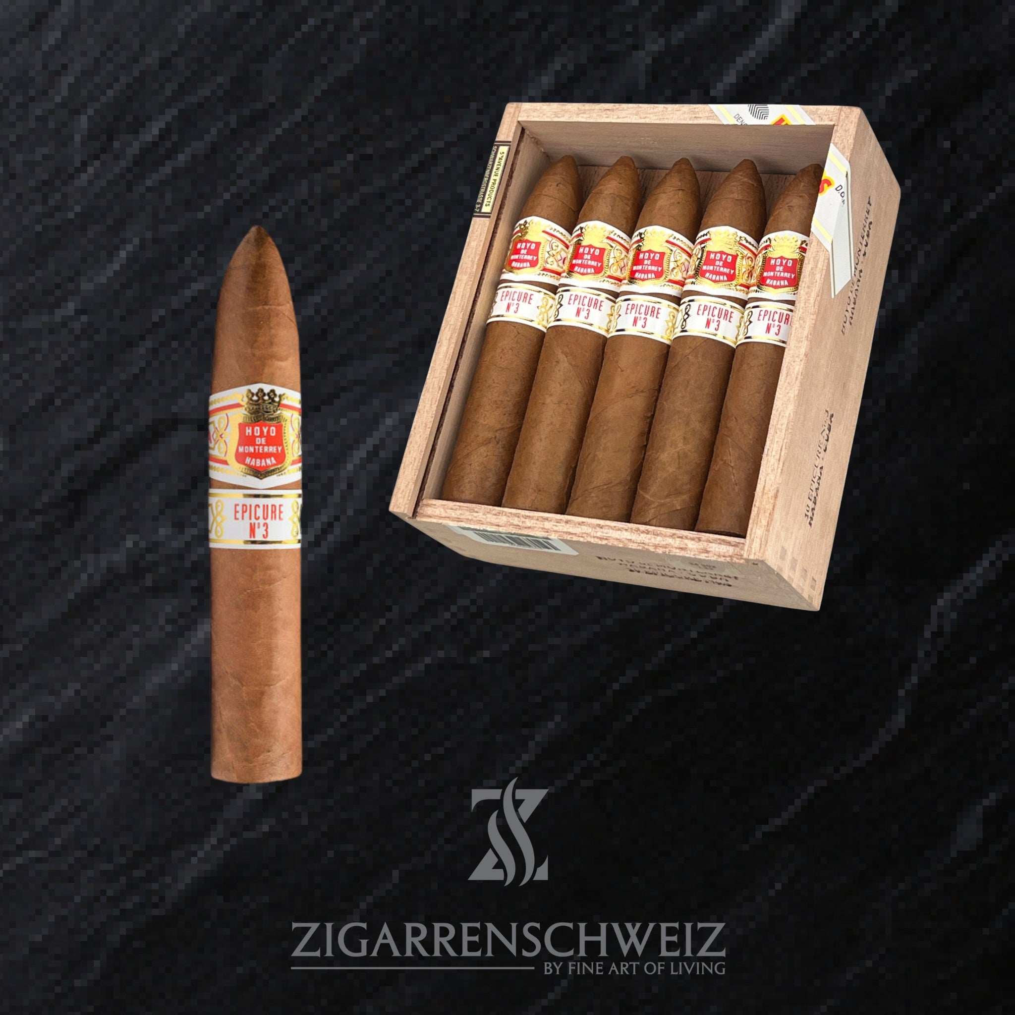 offene Kiste Hoyo de Monterry Epicure No. 3 Zigarren