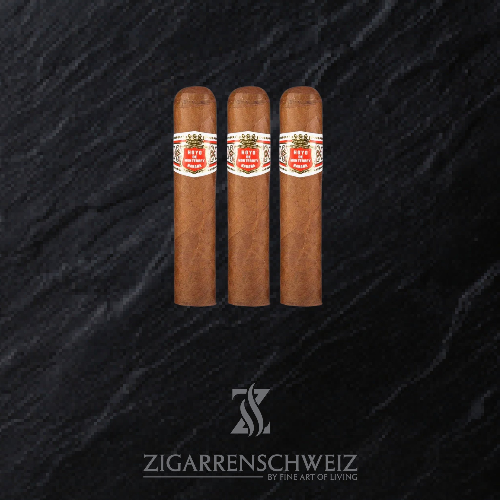 3er Etui Hoyo de Monterrey Petit Robusto Zigarren