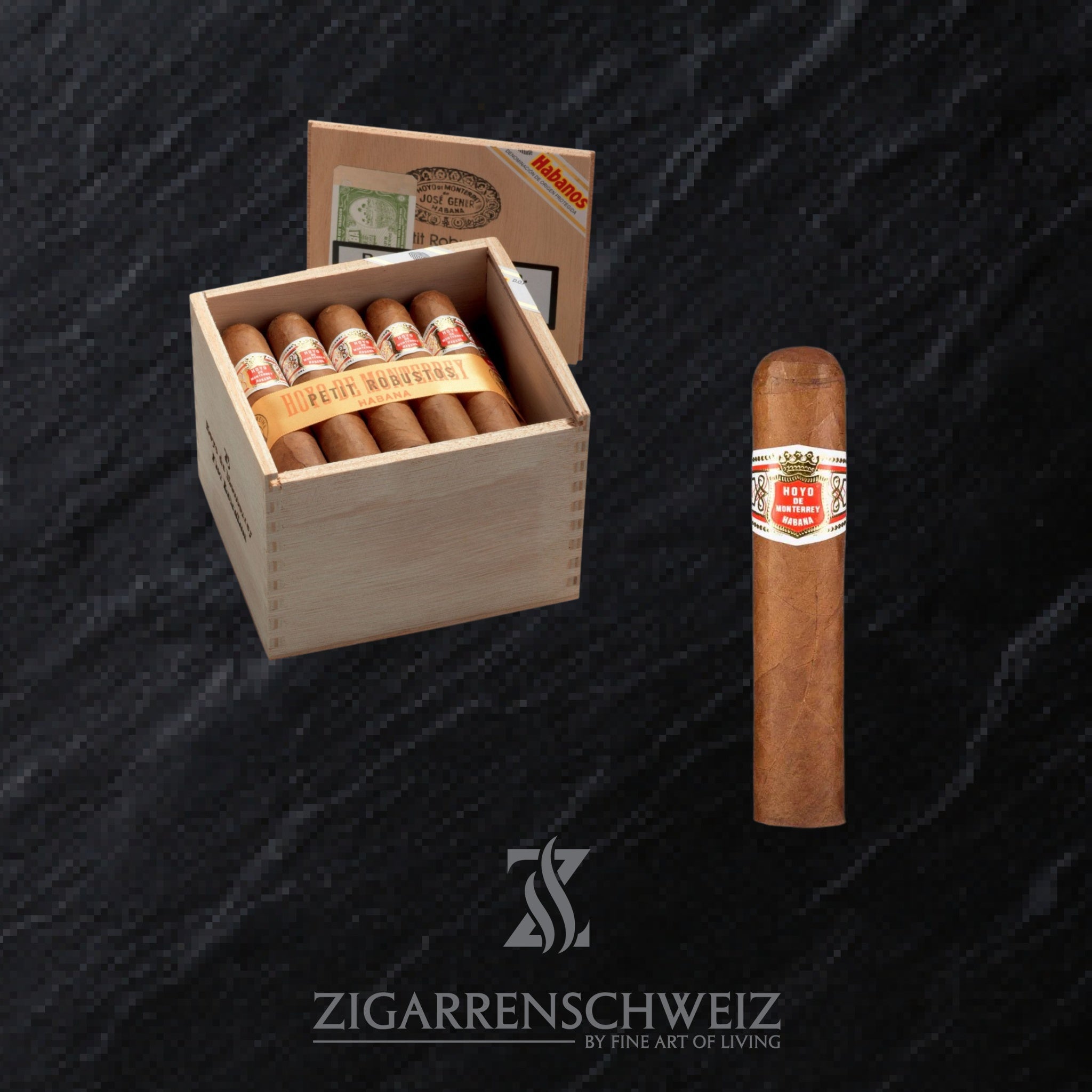 offene Kiste Hoyo de Monterrey Petit Robusto Zigarren