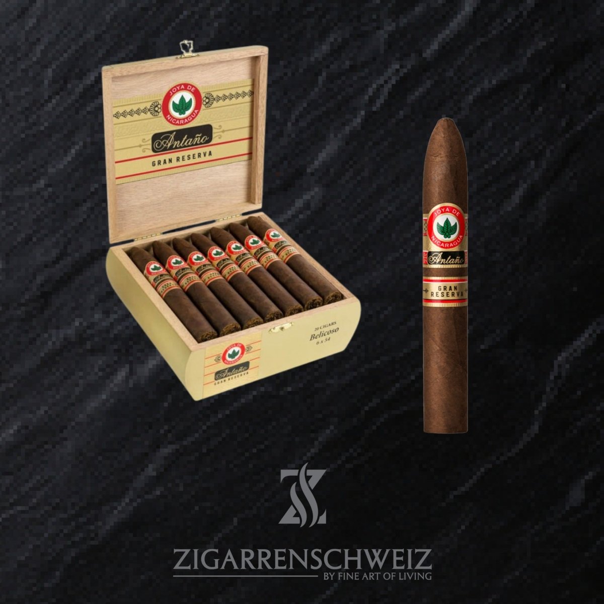 Joya de Nicaragua Antaño Gran Reserva Belicoso - Zigarrenschweiz Online Zigarren Boutique - 