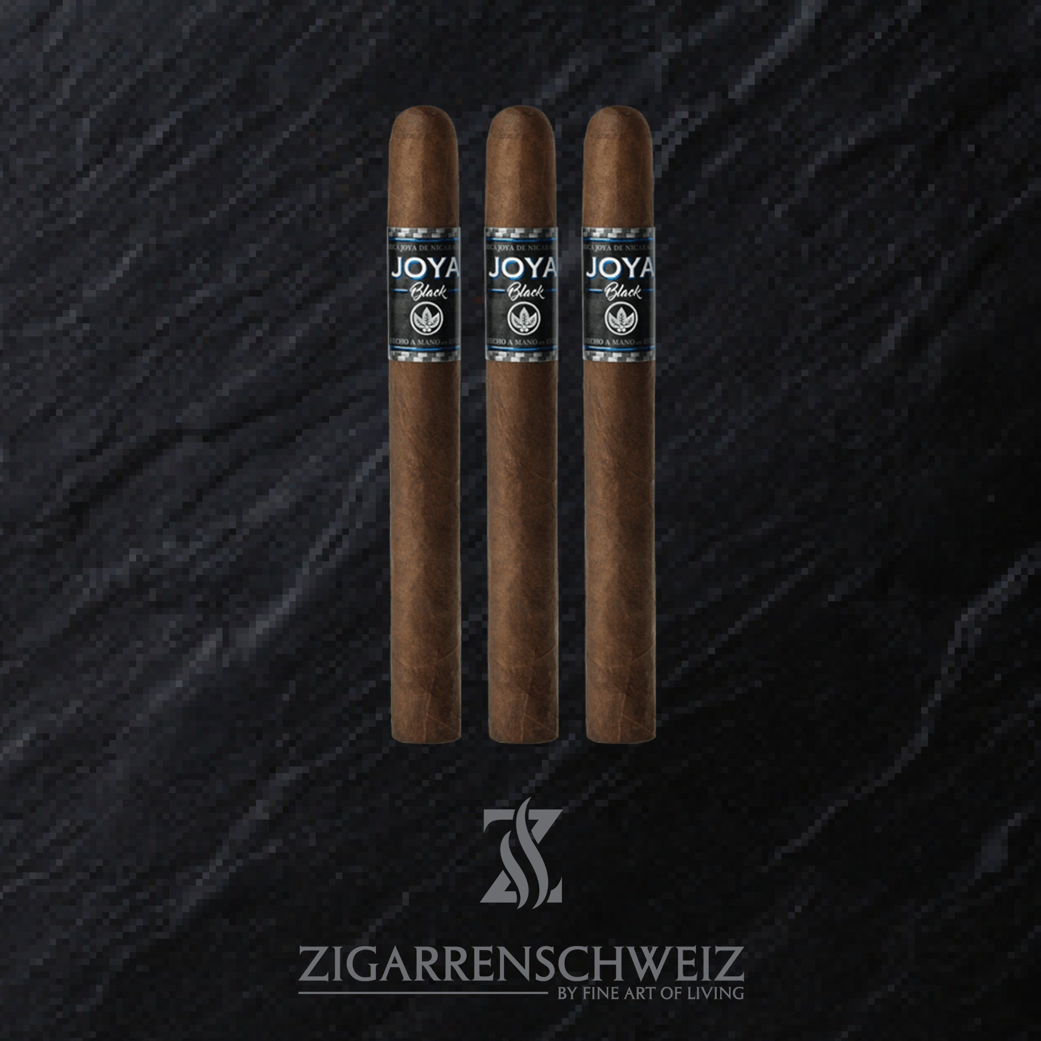 3er Etui Joya de Nicaragua Black Zigarren im Noctaruno Corona Format