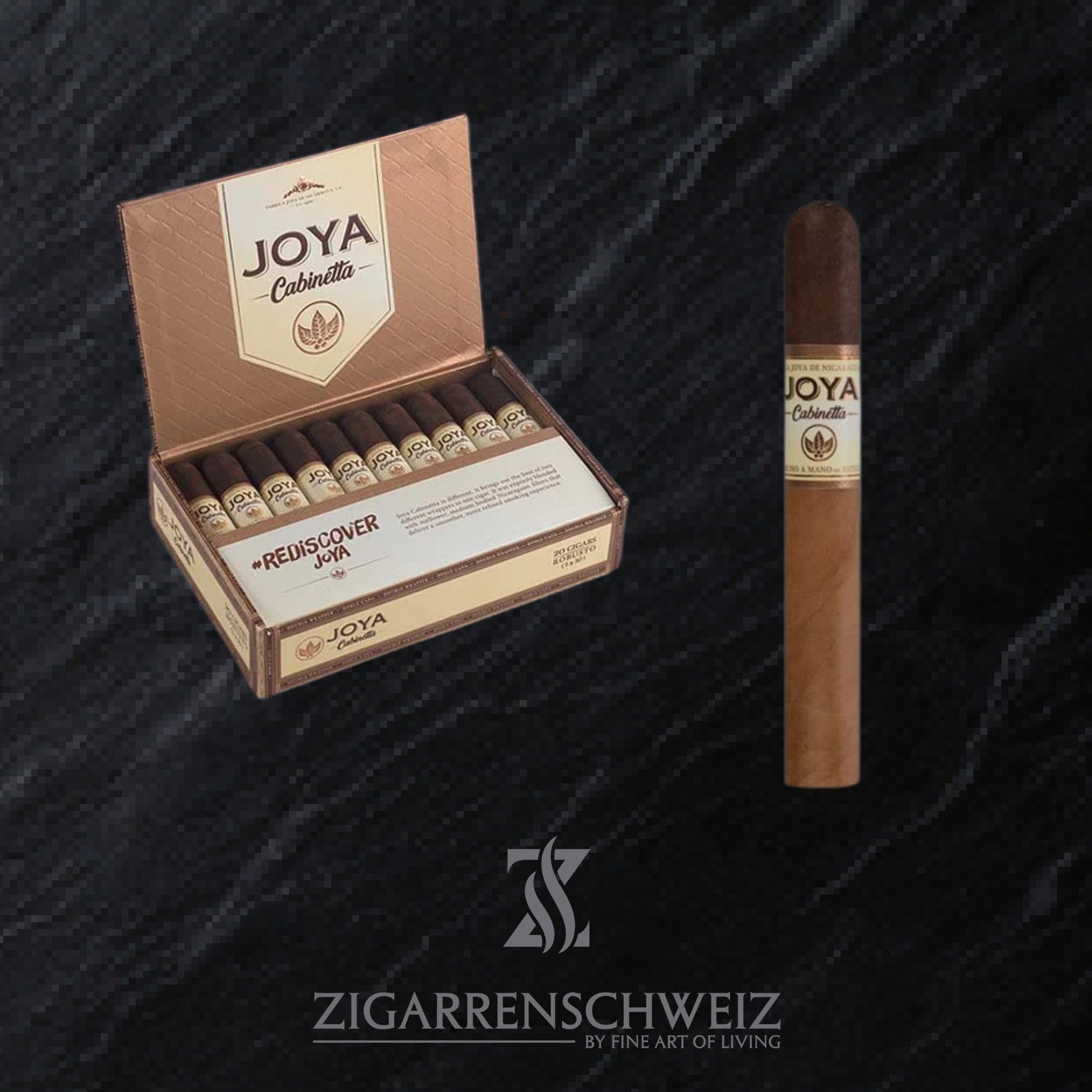 offene Kiste Joya de Nicaragua Cabinetta Zigarren im Robusto Format