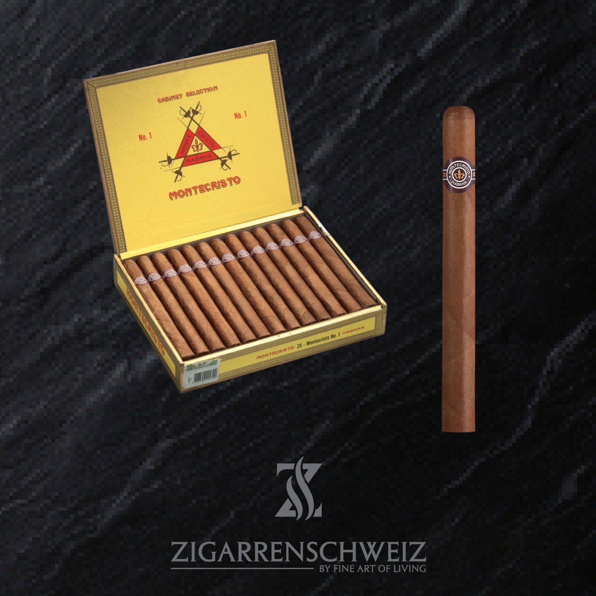 offene Kiste Montecristo Zigarren im Lonsdale Format
