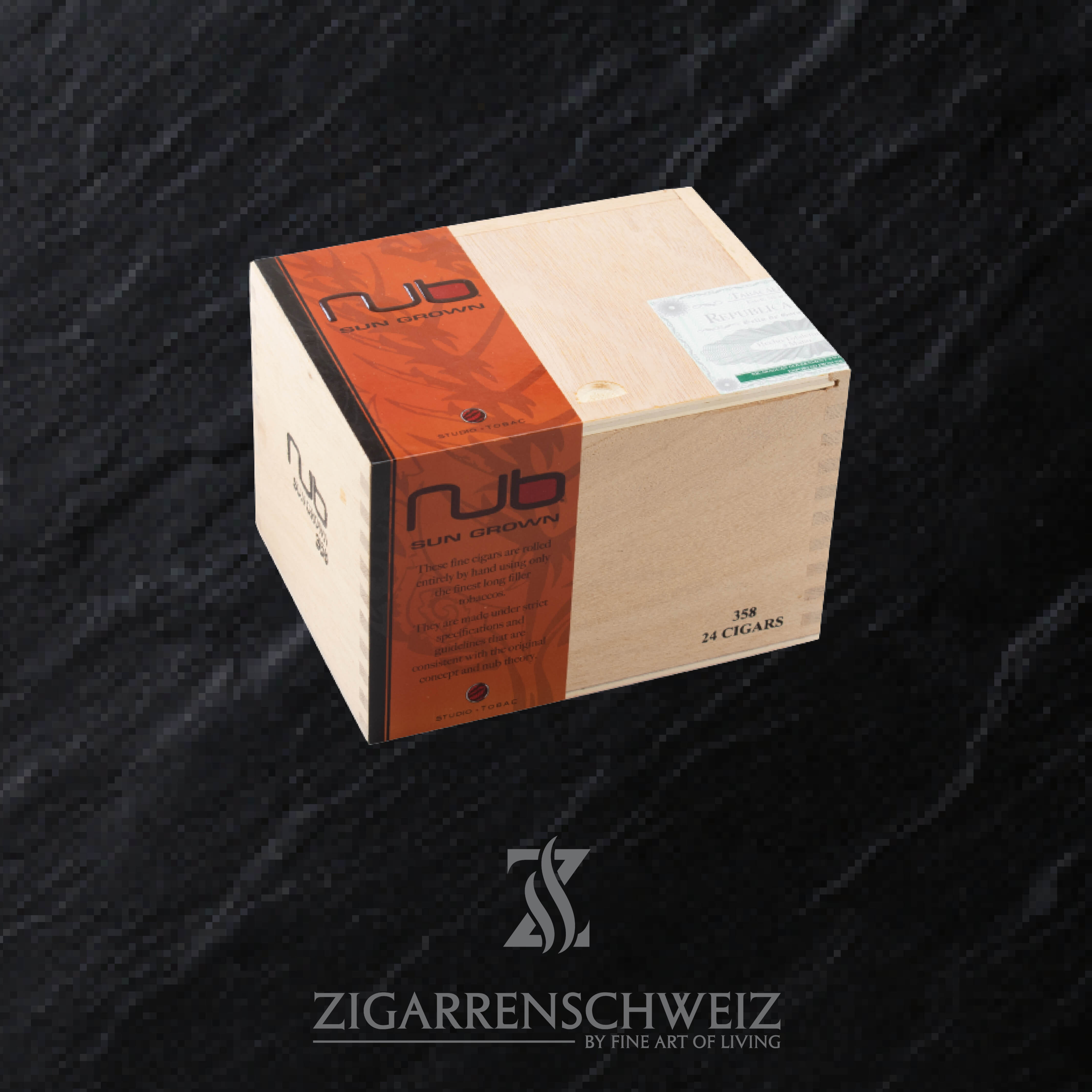 NUB Sungrown 358 Zigarren Kiste geschlossen