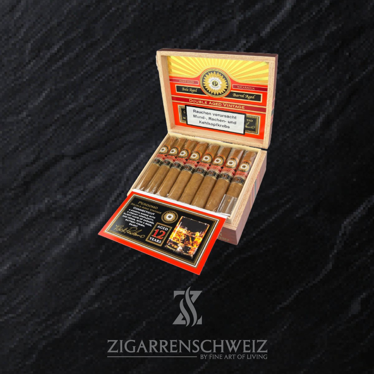 Perdomo Double Aged 12 Years Connecticut Epicure - Zigarrenschweiz Online Zigarren Boutique - 