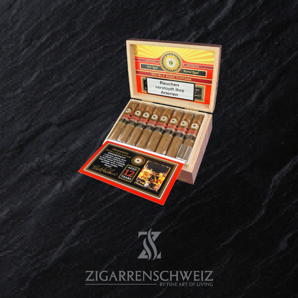 Perdomo Double Aged 12 Years Connecticut Robusto - Zigarrenschweiz Online Zigarren Boutique - 