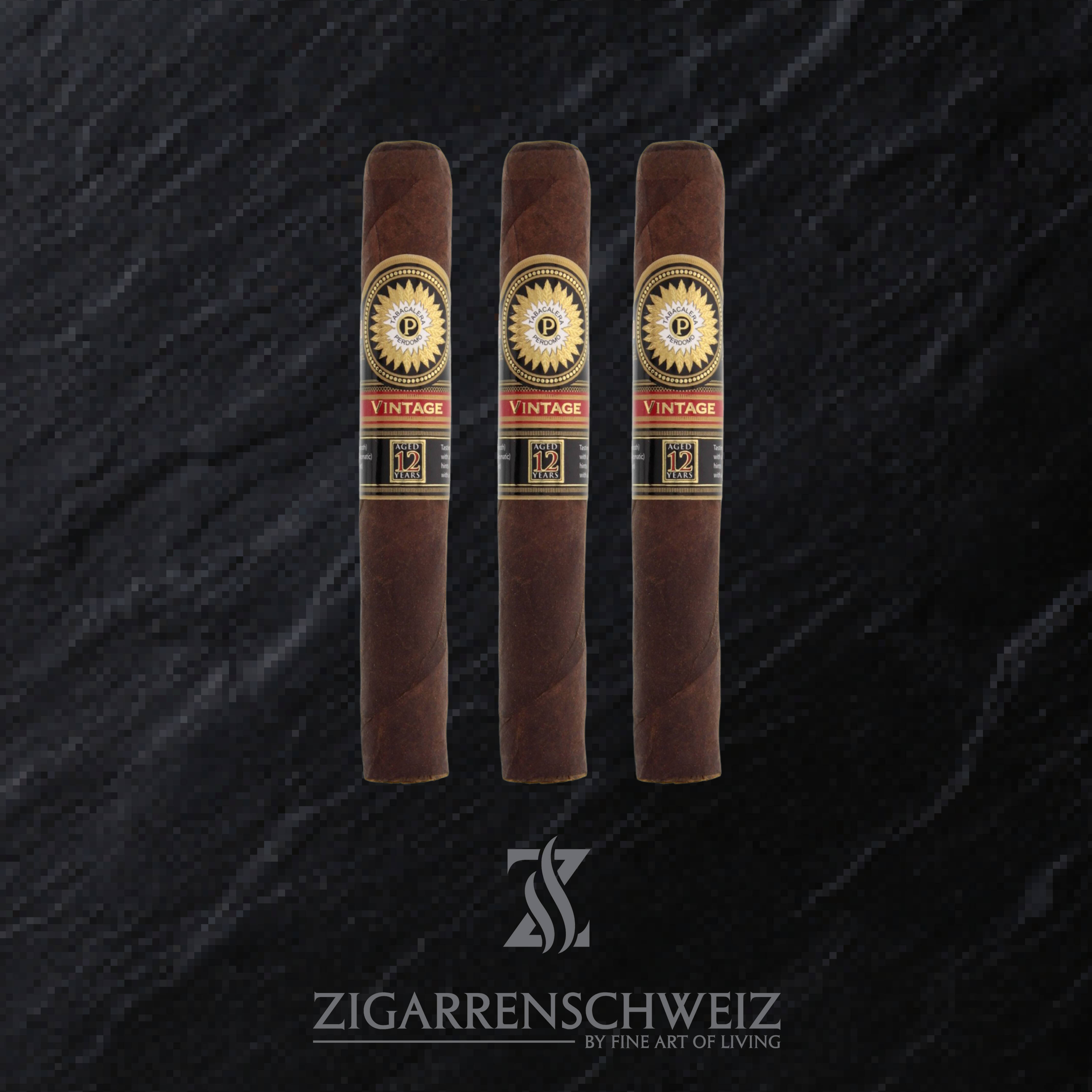 Perdomo Double Aged 12 Years Maduro Epicure 3er Zigarren Etui