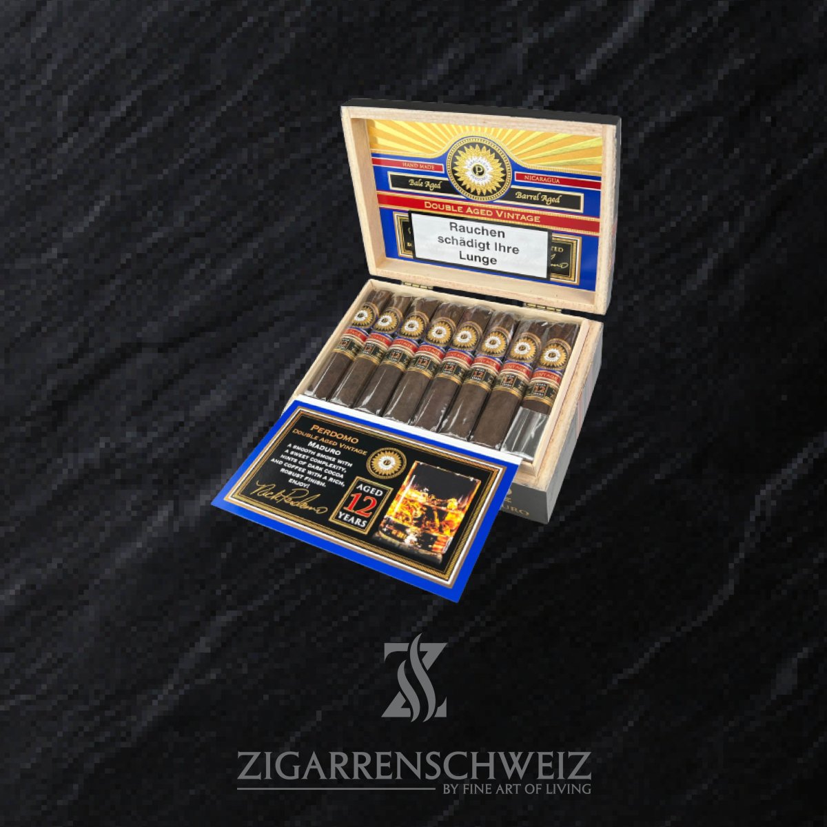 Perdomo Double Aged 12 Years Maduro Robusto - Zigarrenschweiz Online Zigarren Boutique - 