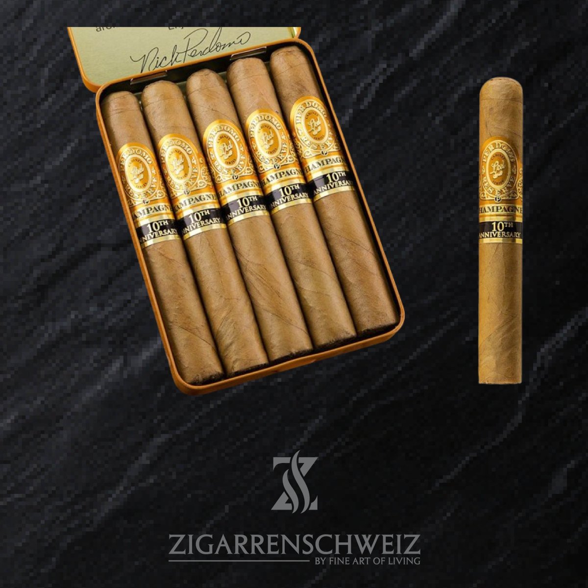 Perdomo Reserve 10th Anniversary Connecticut Puritos - Zigarrenschweiz Online Zigarren Boutique - 