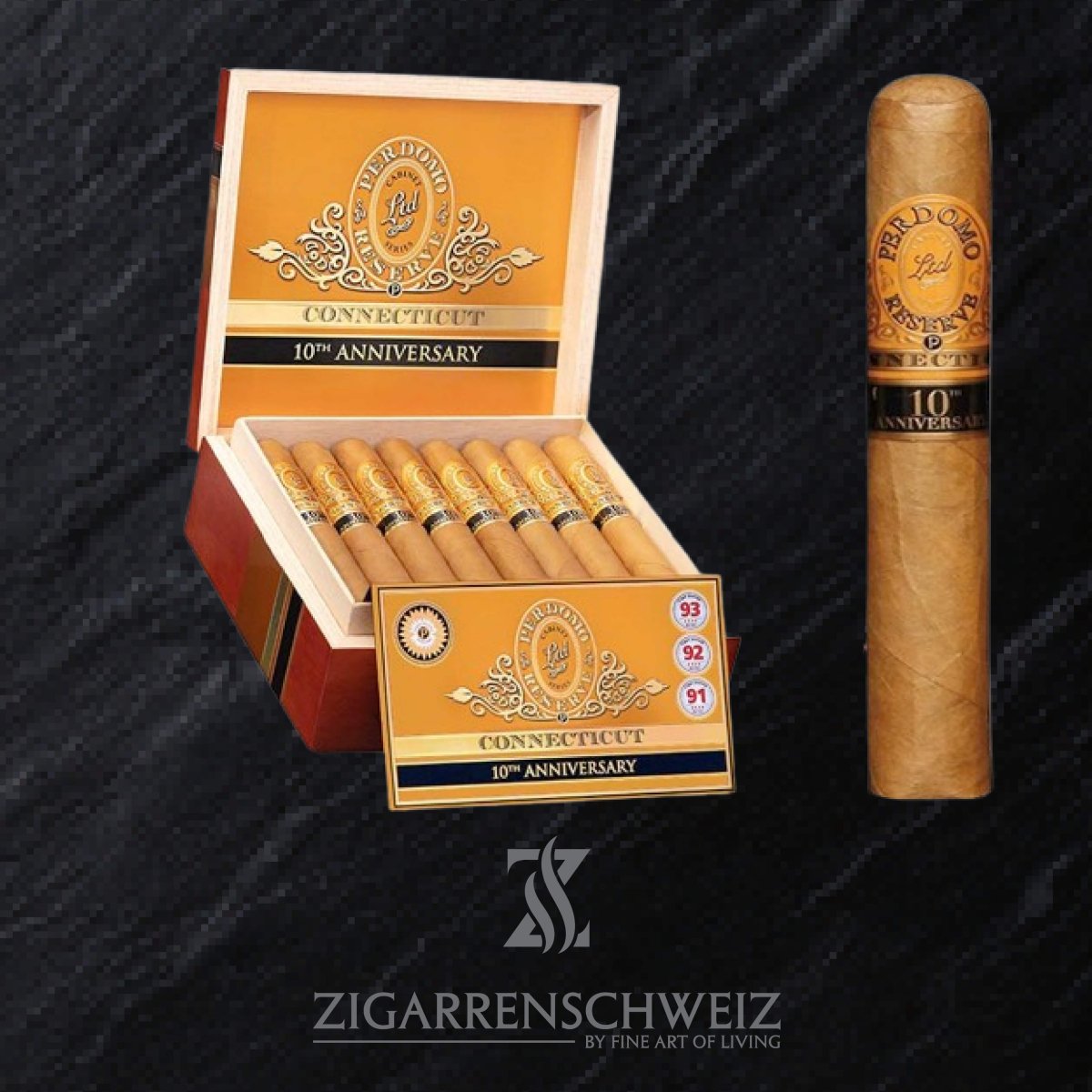 Perdomo Reserve 10th Anniversary Connecticut Super Toro - Zigarrenschweiz Online Zigarren Boutique - 