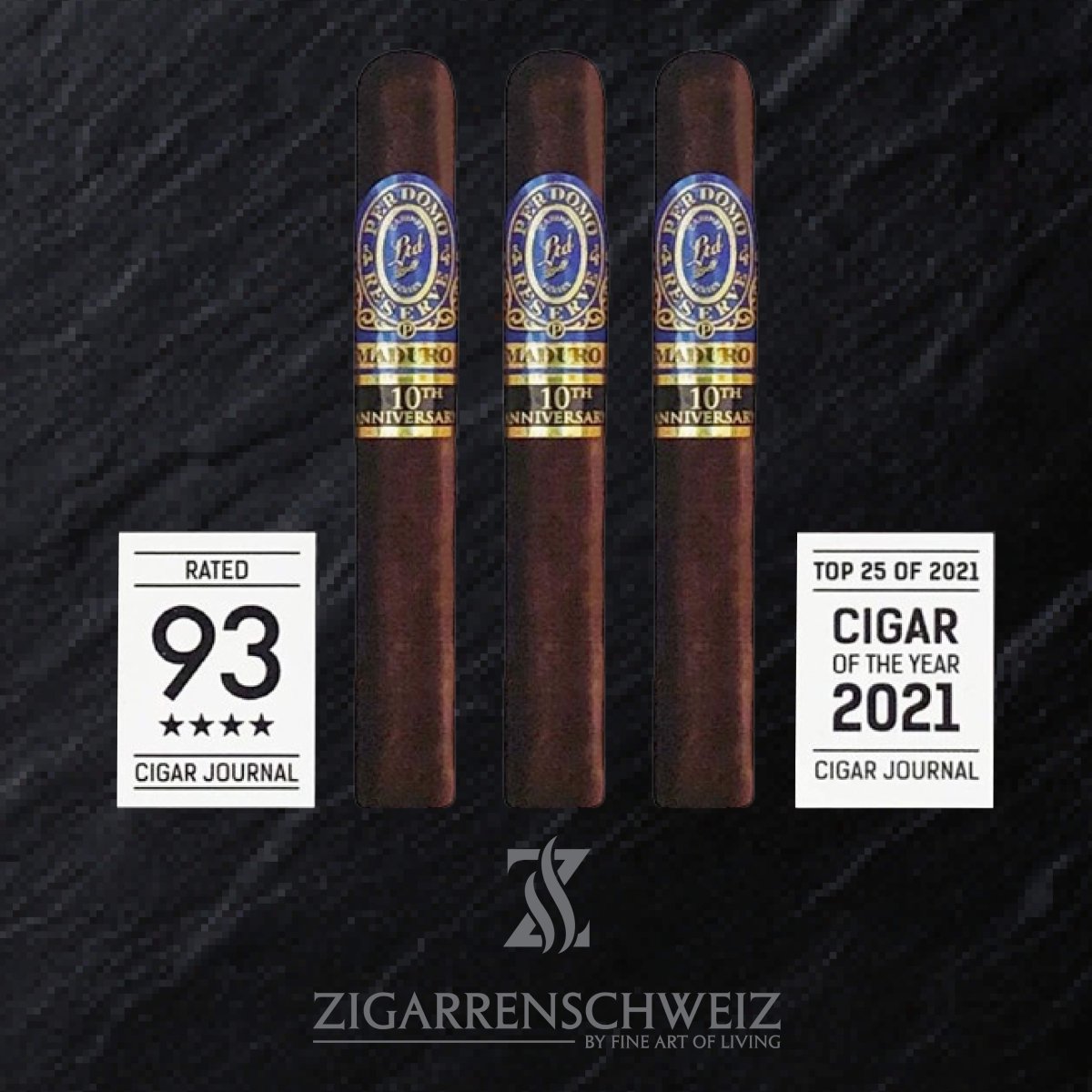 Perdomo Reserve 10th Anniversary Maduro Box - Pressed Epicure - Zigarrenschweiz Online Zigarren Boutique - 