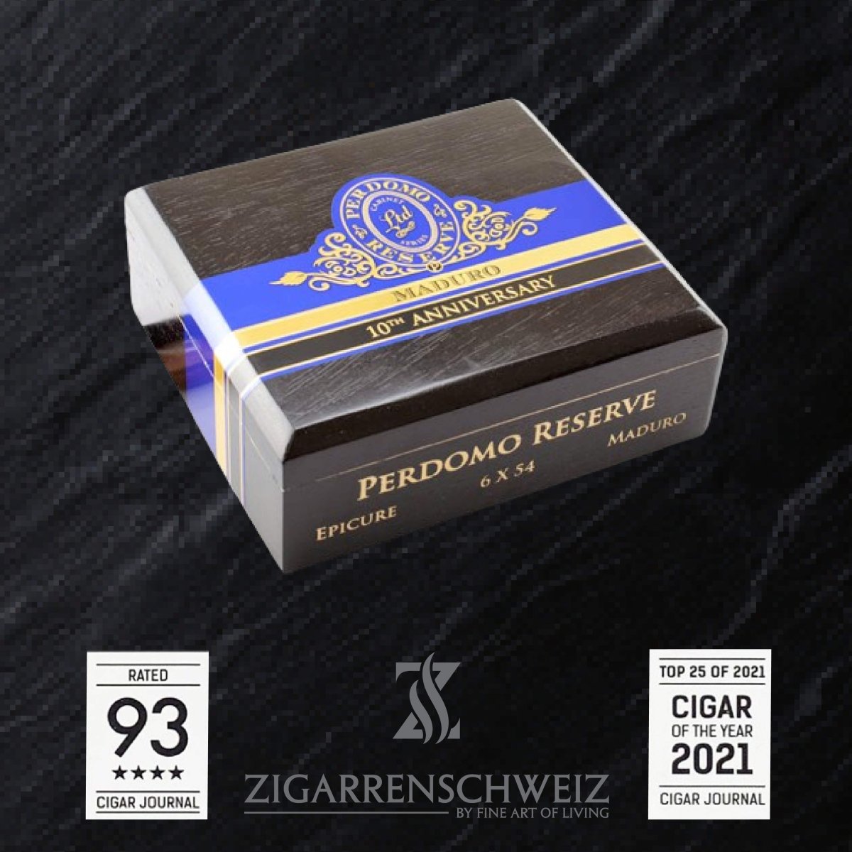 Perdomo Reserve 10th Anniversary Maduro Box - Pressed Epicure - Zigarrenschweiz Online Zigarren Boutique - 