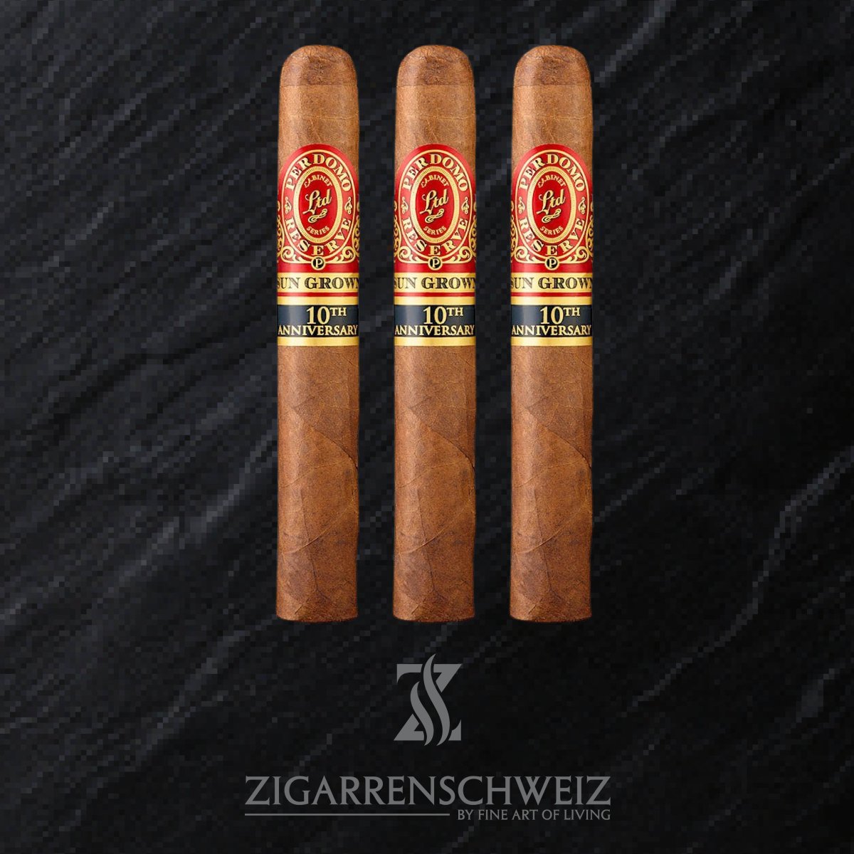Perdomo Reserve 10th Anniversary Sun Grown Box - Pressed Epicure - Zigarrenschweiz Online Zigarren Boutique - 