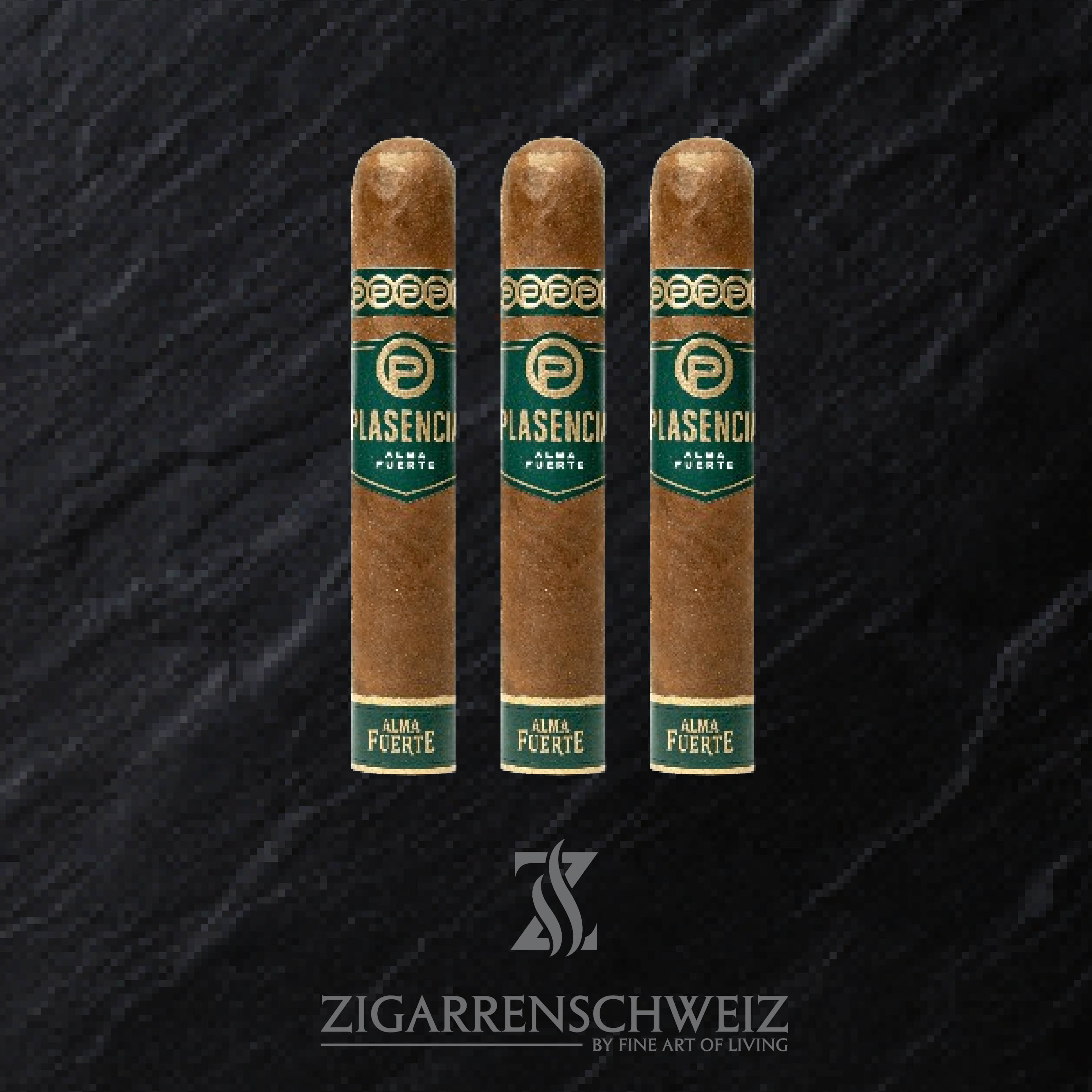 Plasencia Alma Fuerte Colorado Claro Robustus II Zigarren 3er Etui von Zigarren Schweiz